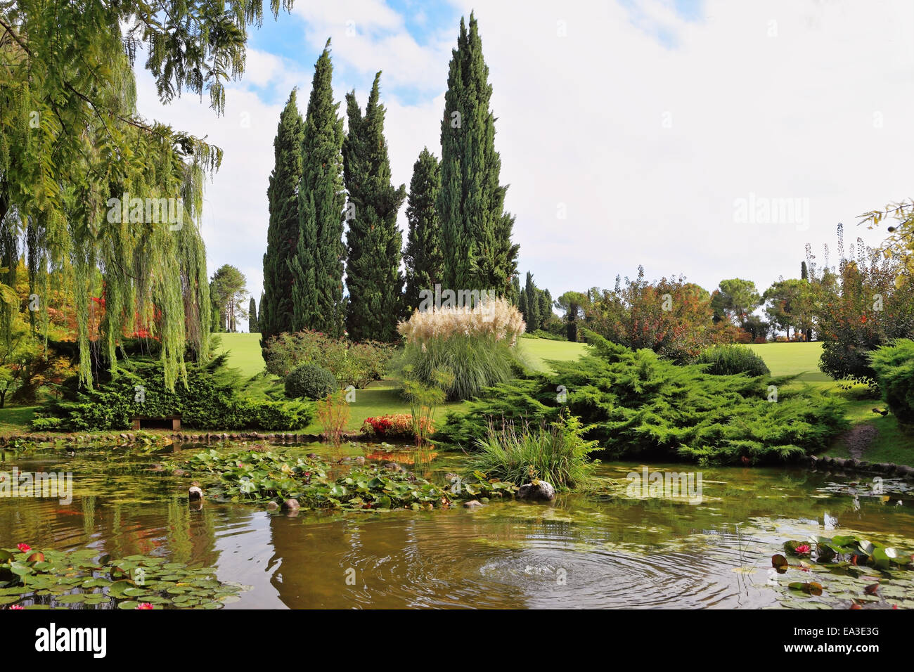 Eine ruhige Ecke des Parks Stockfoto