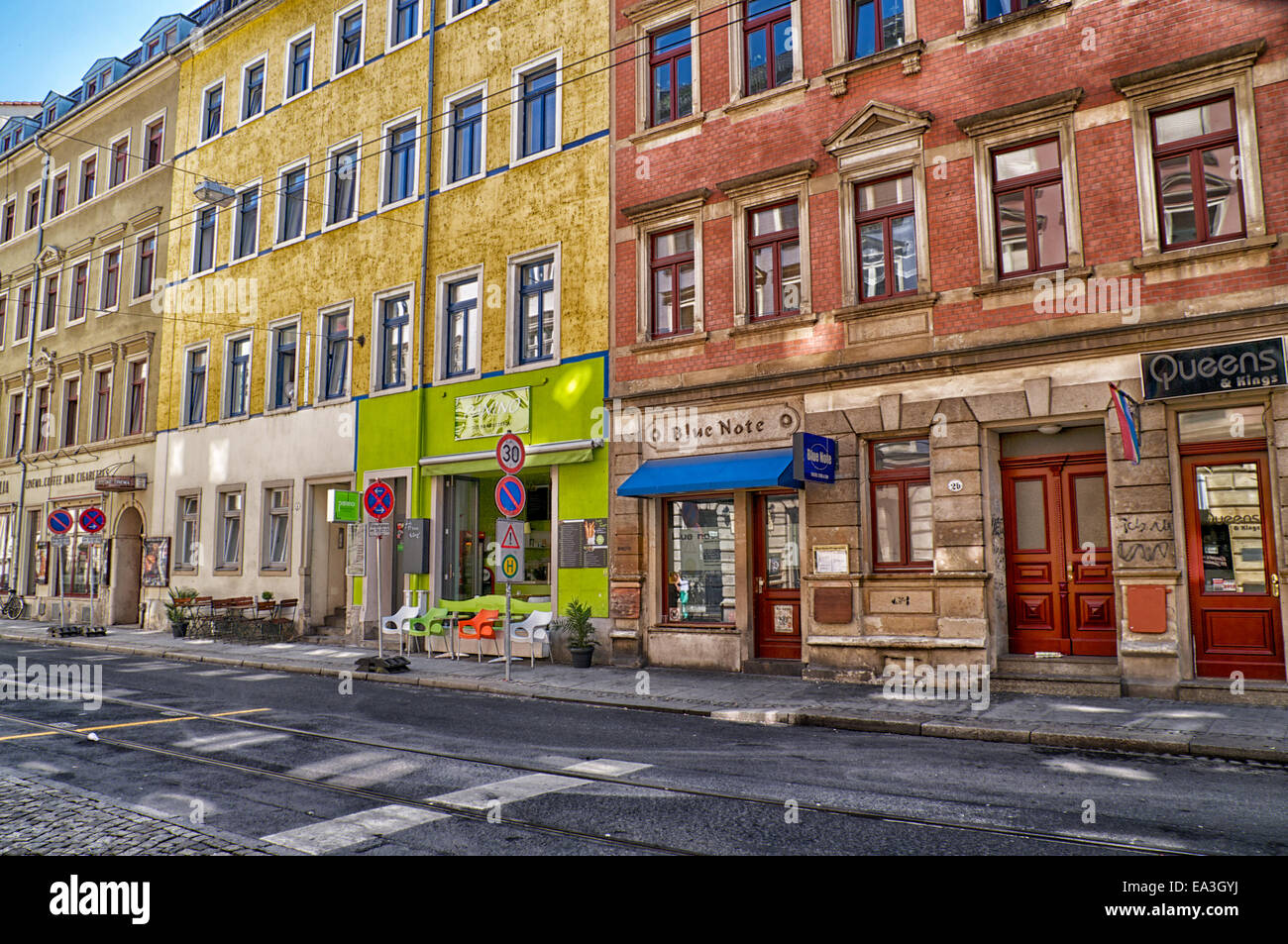 Impressionen in Dresden Newtown Stockfoto