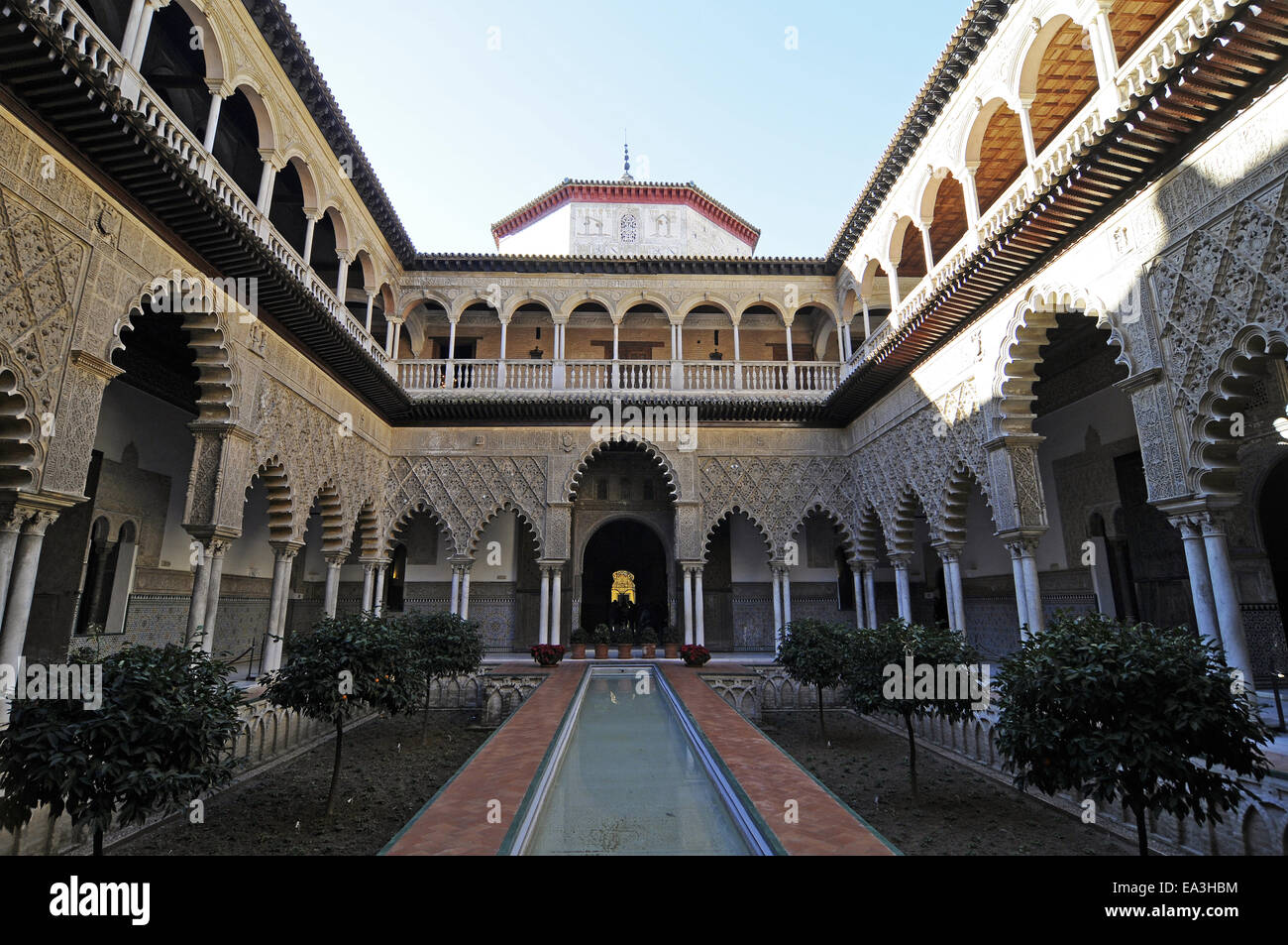 Alcazar, Königspalast, Sevilla, Spanien Stockfoto
