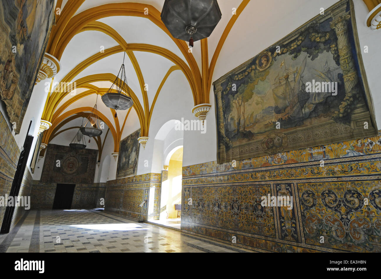 Alcazar, Königspalast, Sevilla, Spanien Stockfoto