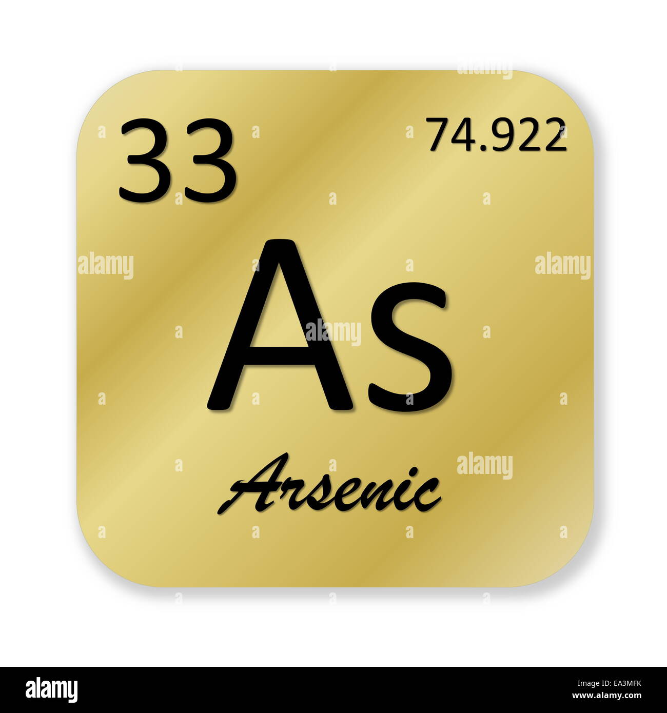 Arsen-element Stockfoto