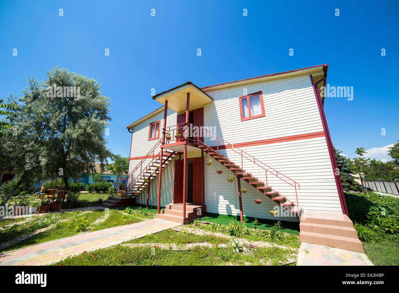 Moderne Hotelgebäude, Anapa, Region Krasnodar, Russland Stockfoto