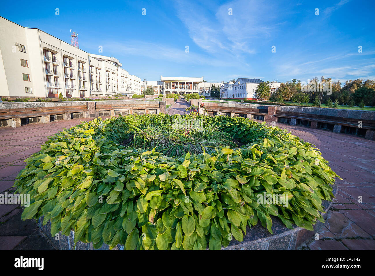 Ferienhaus Resort, Gebiet Moskau, Russland Stockfoto