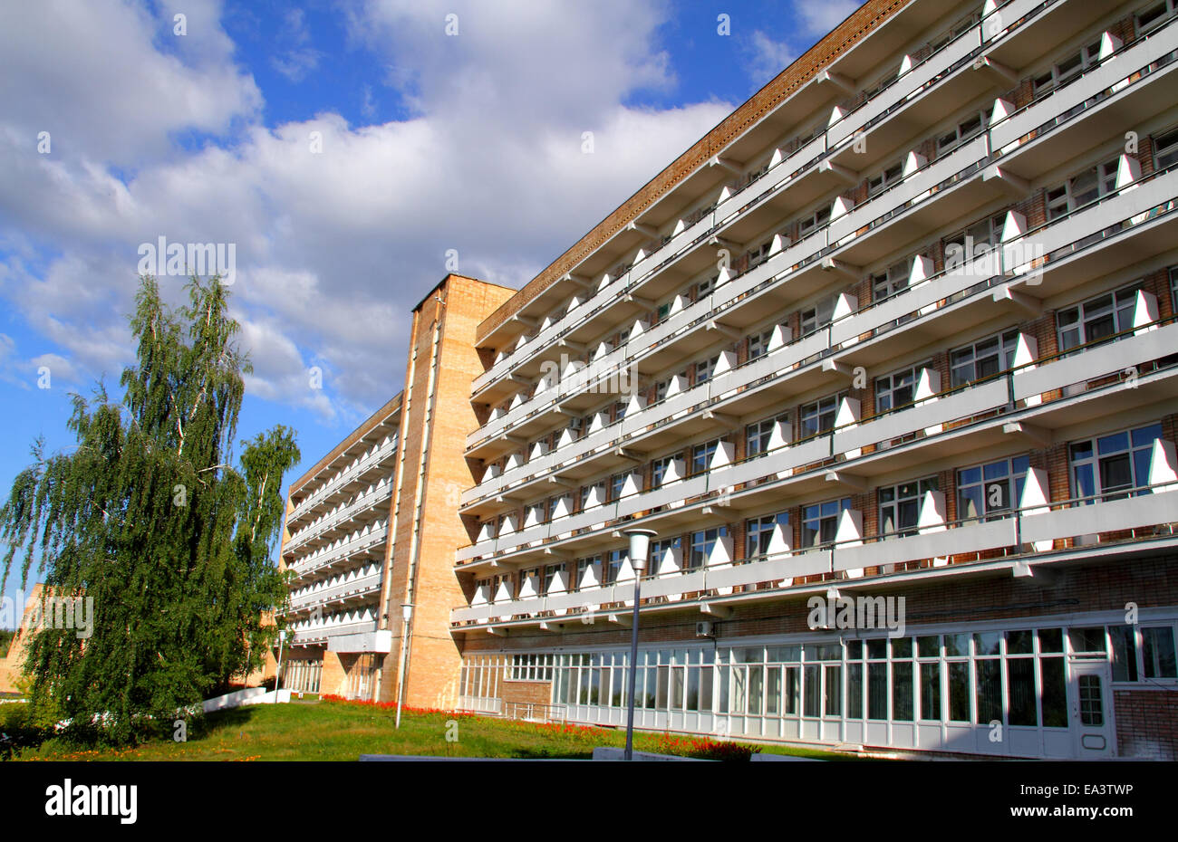 Moderne Hotelgebäude, Gebiet Moskau, Russland Stockfoto