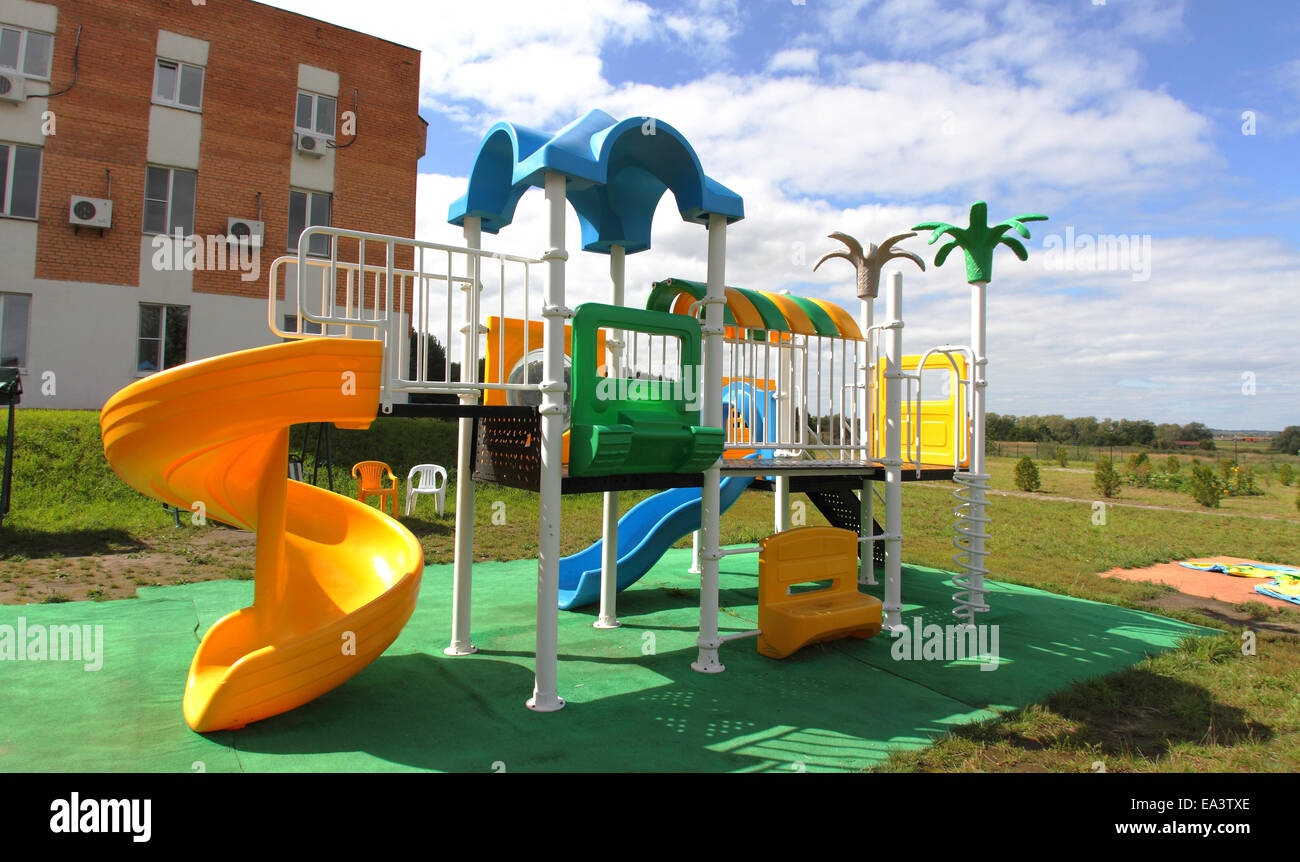 Kinderspielplatz, Oblast Rjasan, Russland Stockfoto