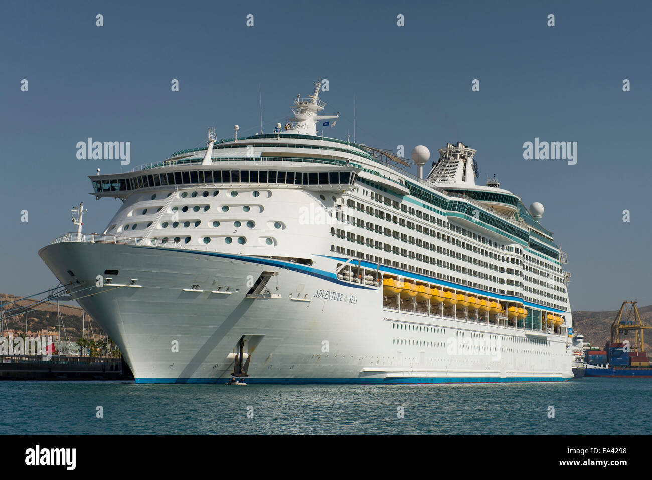 Royal Caribbean Abenteurer der Meere Kreuzfahrtschiff in Cartagena, Spanien Stockfoto