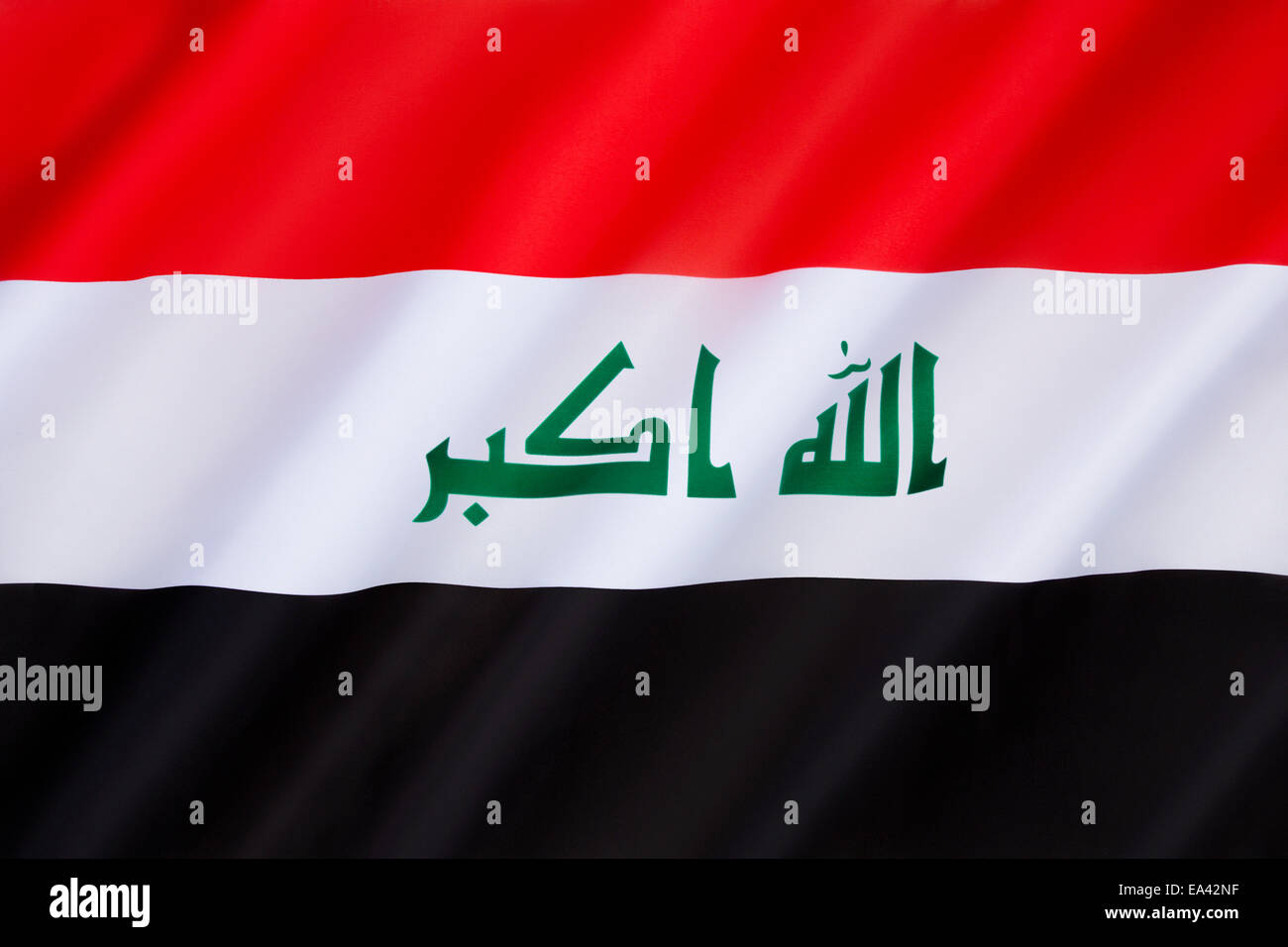 Flagge des Irak Stockfoto