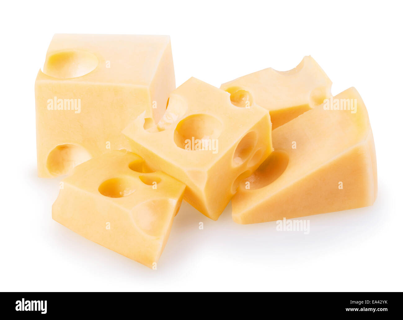 Stück Käse Stockfoto