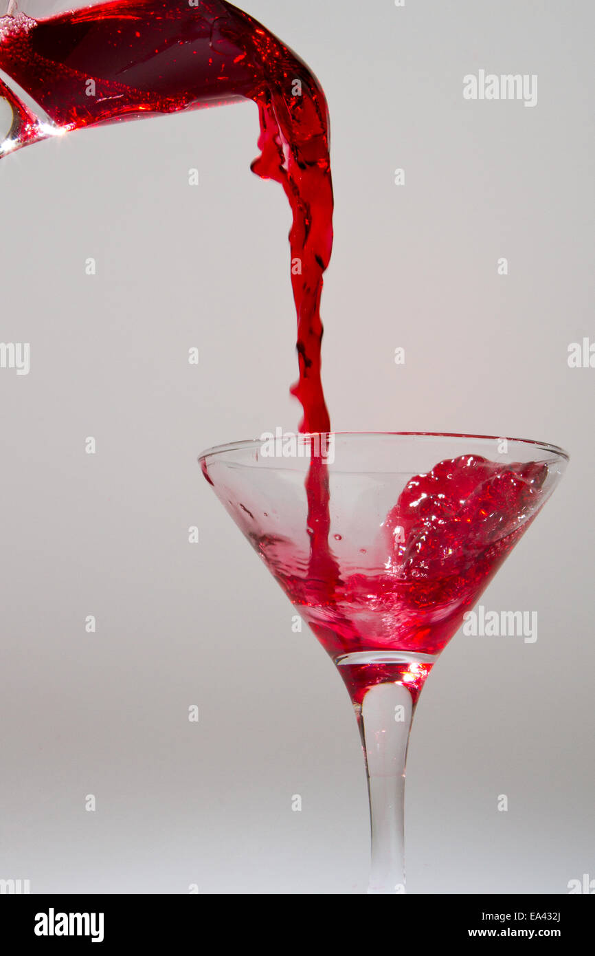 Glas für alkoholische Getränke Stockfoto
