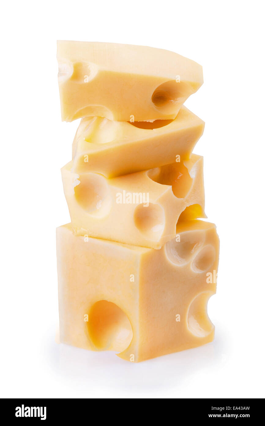 Stück Käse Stockfoto