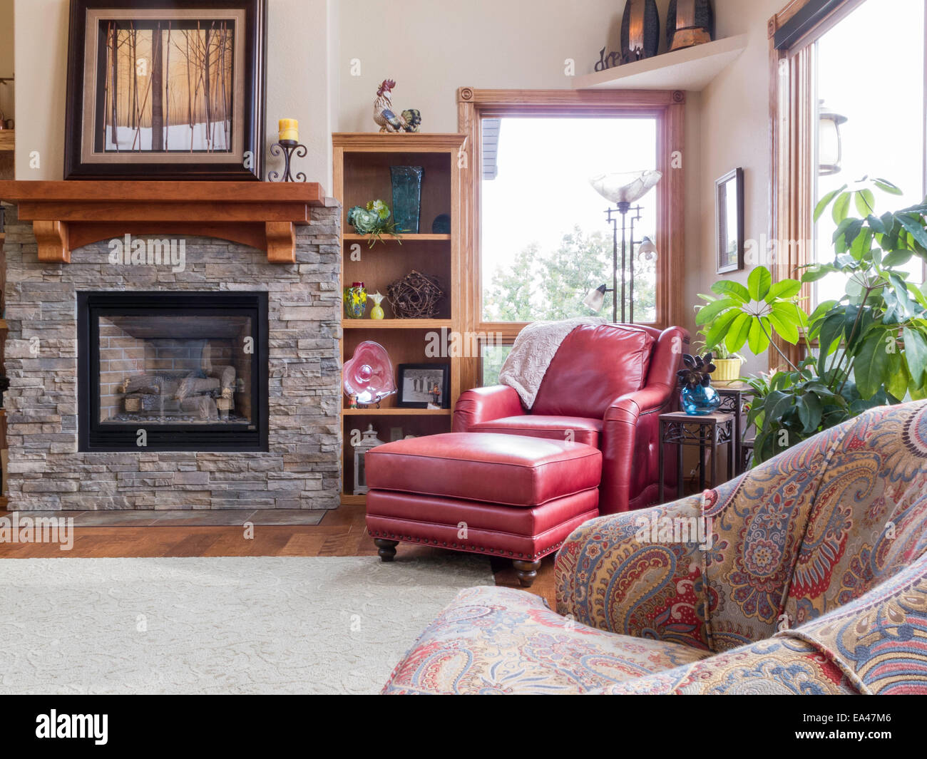 Showcase-Home Interior, USA Stockfoto