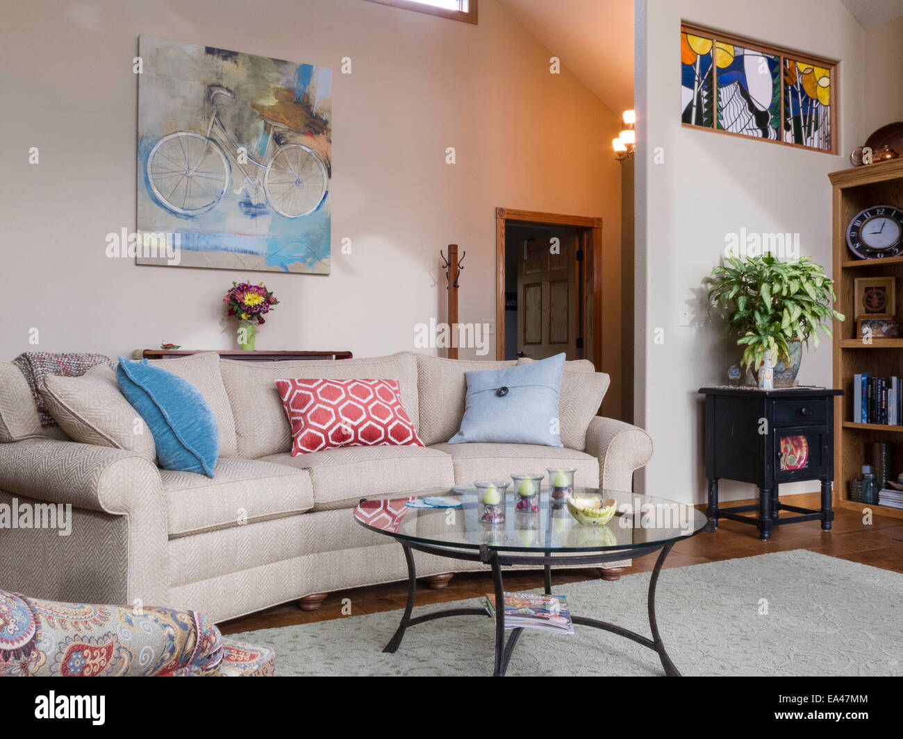 Showcase-Home Interior, USA Stockfoto