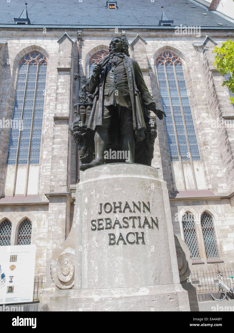 Neues Bach-Denkmal Stockfoto