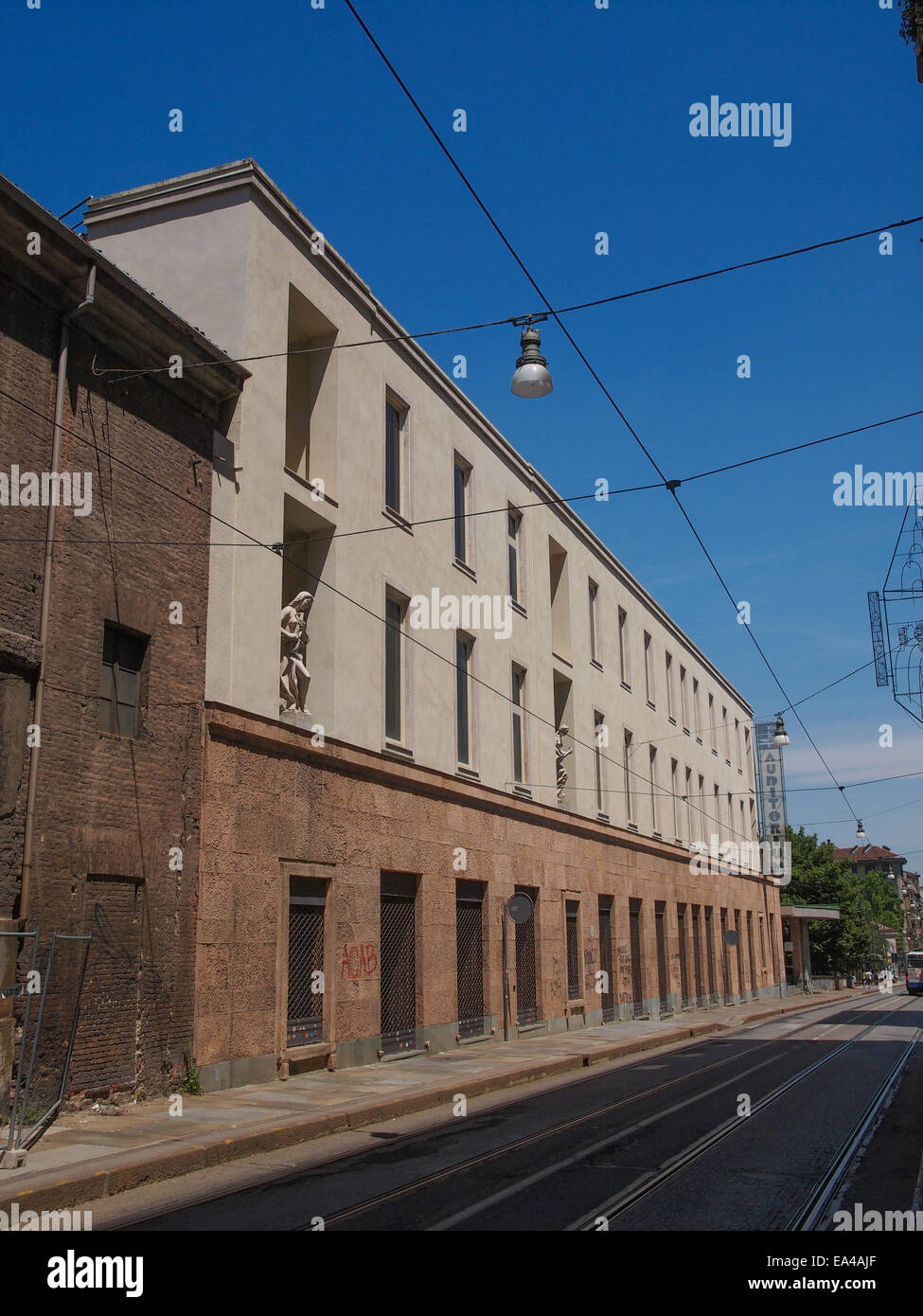 Auditorium der RAI Turin Stockfoto