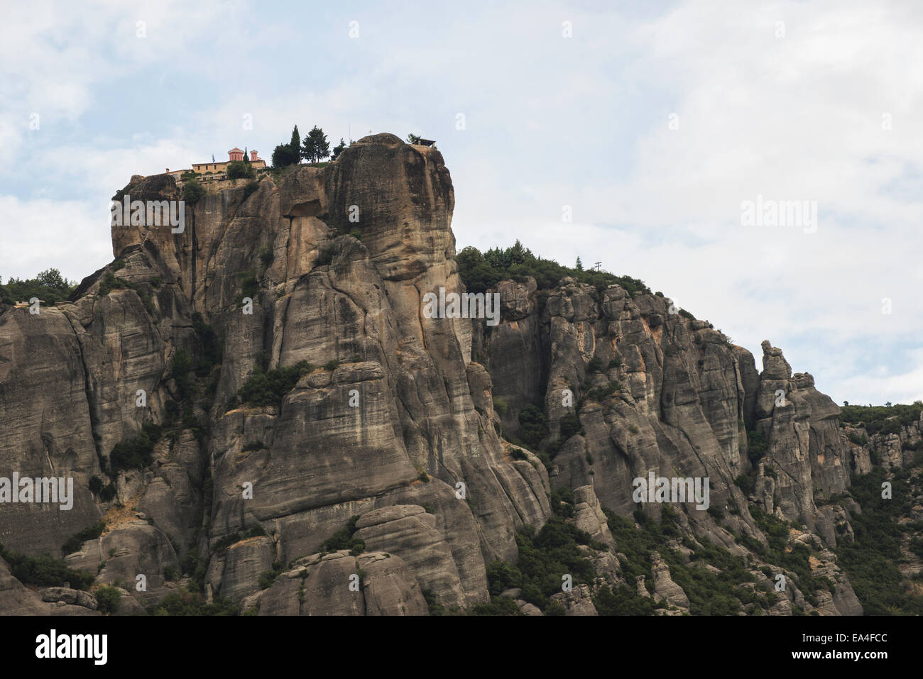 Meteora in Griechenland. Meteora ist die Klöster auf der Oberseite der Felstürme. Stockfoto