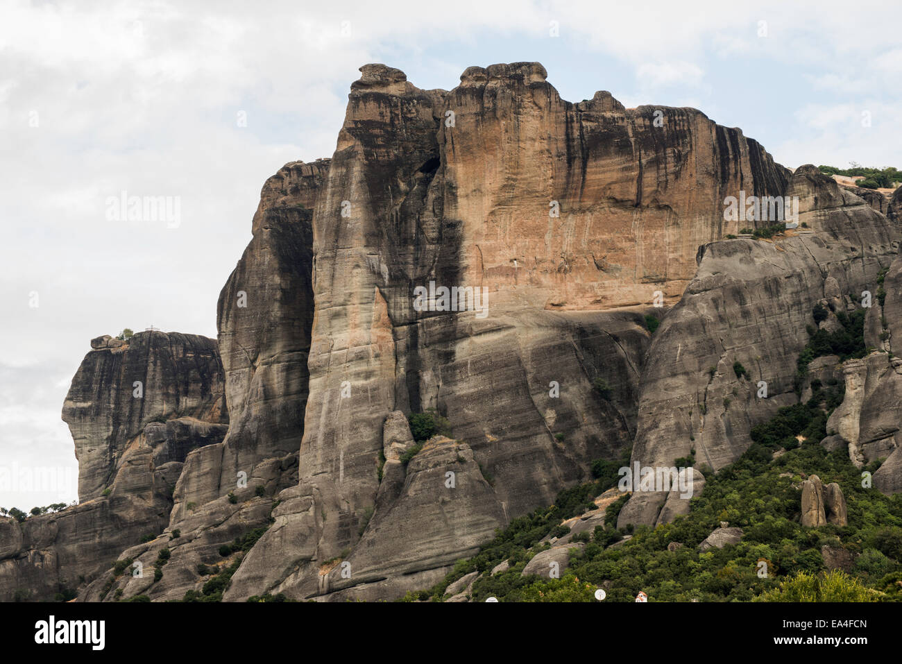 Meteora in Griechenland. Meteora ist die Klöster auf der Oberseite der Felstürme. Stockfoto