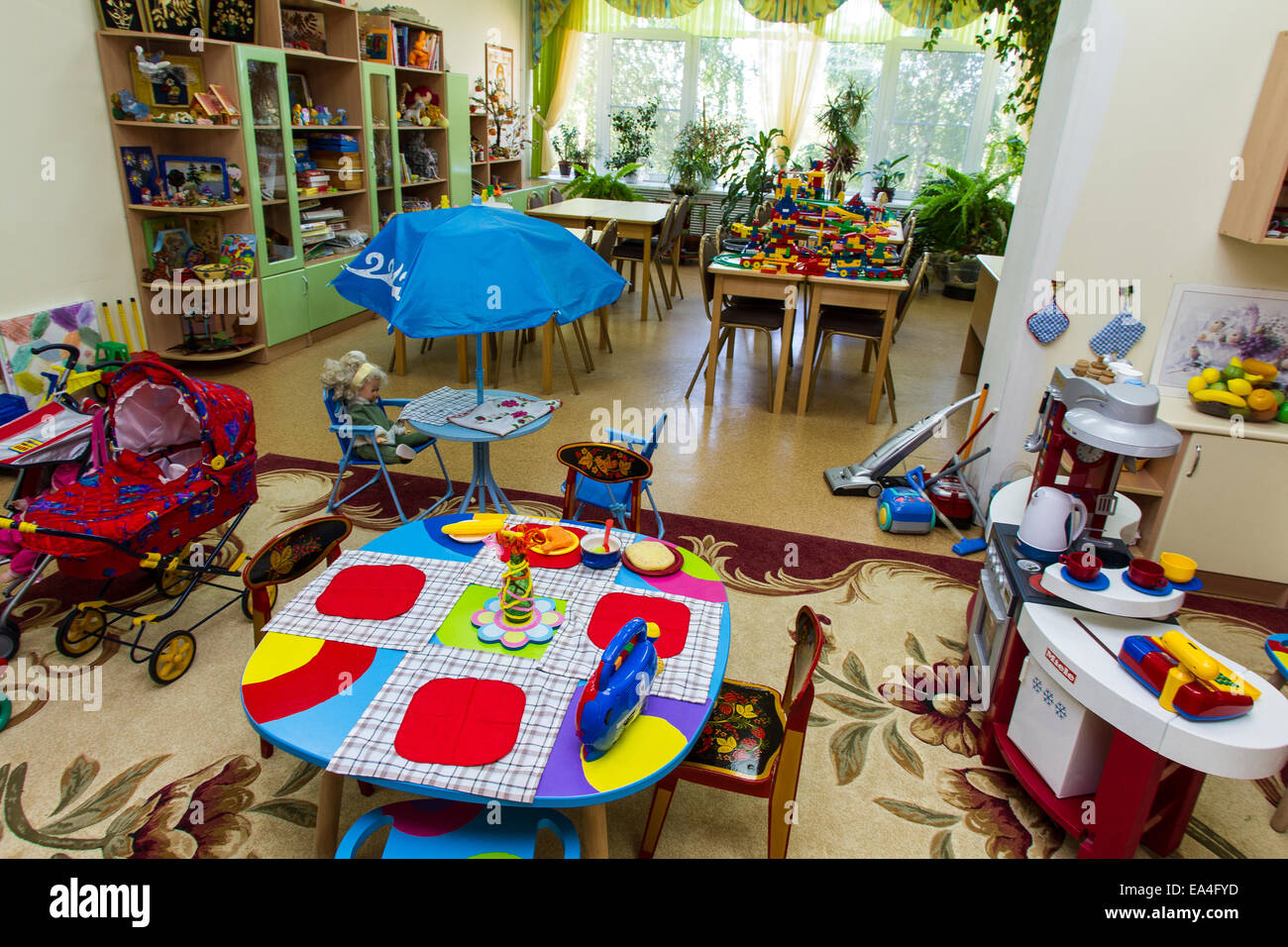 Kinderzimmer, modernes Haus Stockfoto