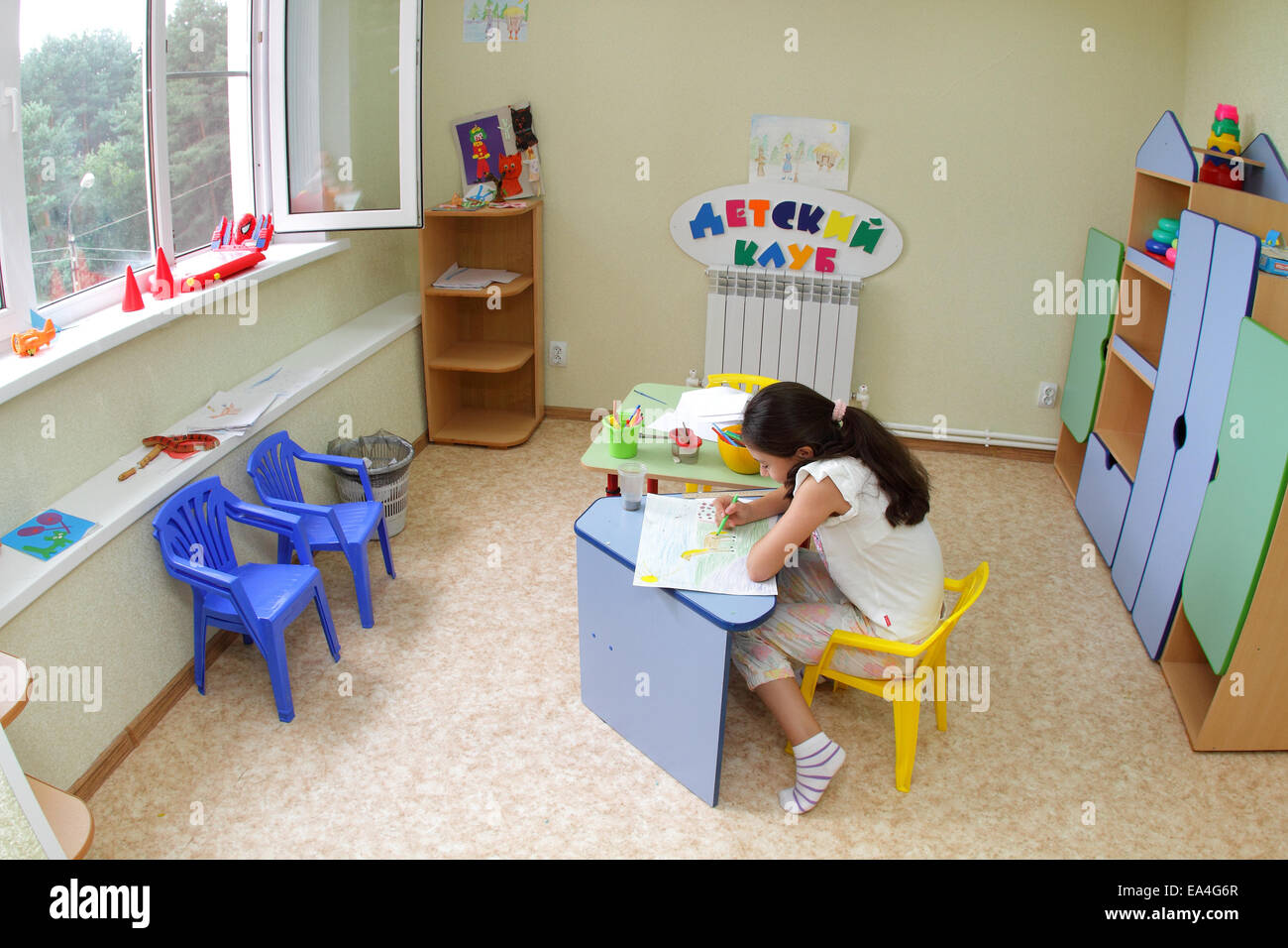 Kinderzimmer, modernes Haus Stockfoto