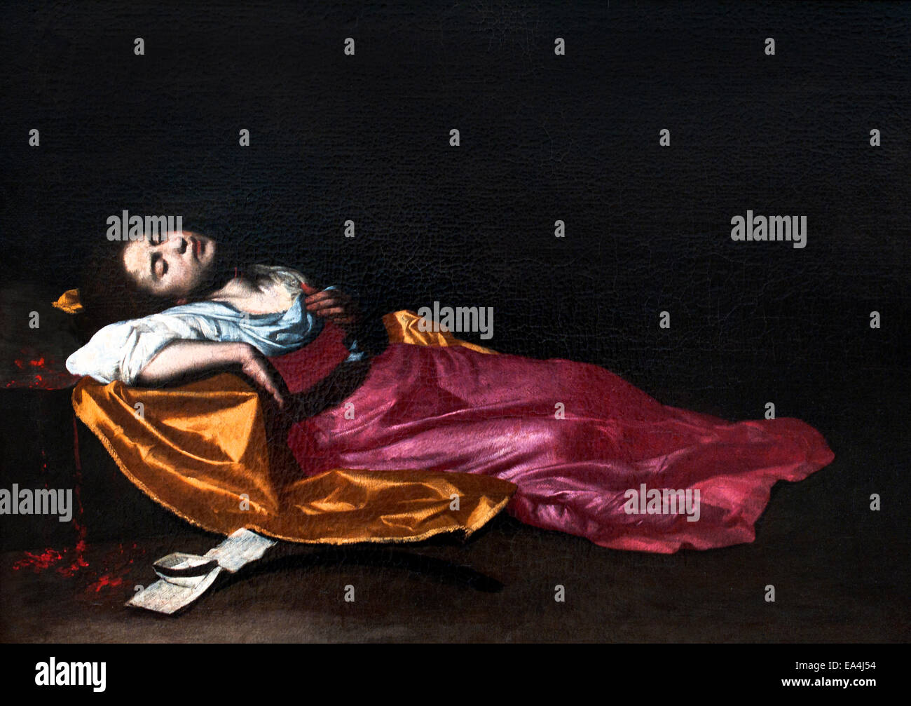 Märtyrer St. Cecilia (1630-1640.) 1611-1654 Francesco Guarino Italien Italienisch Stockfoto