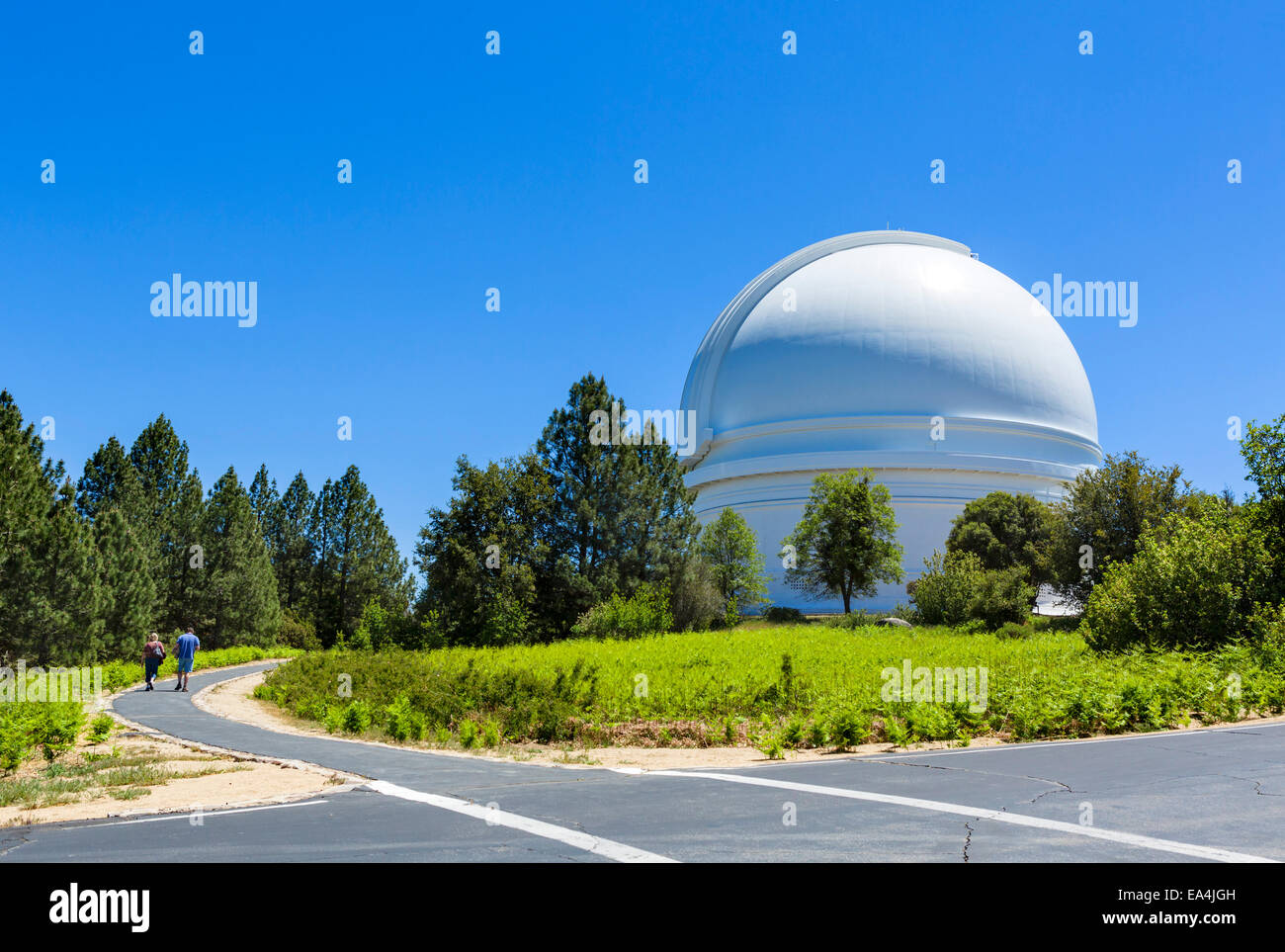 Die Kuppel des 200 Zoll-Hale-Teleskop am Palomar Observatorium, San Diego County, Kalifornien, USA Stockfoto