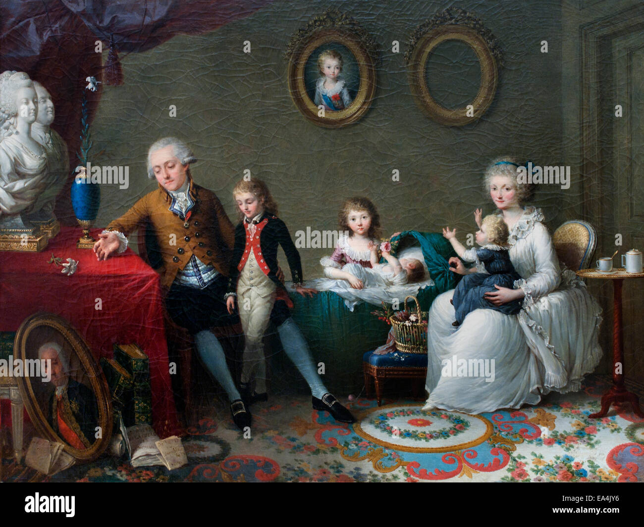 Familie von Pierre Jean de Bourcet von Charles Paul Landon 1760 – 1826 Frankreich Französisch Stockfoto