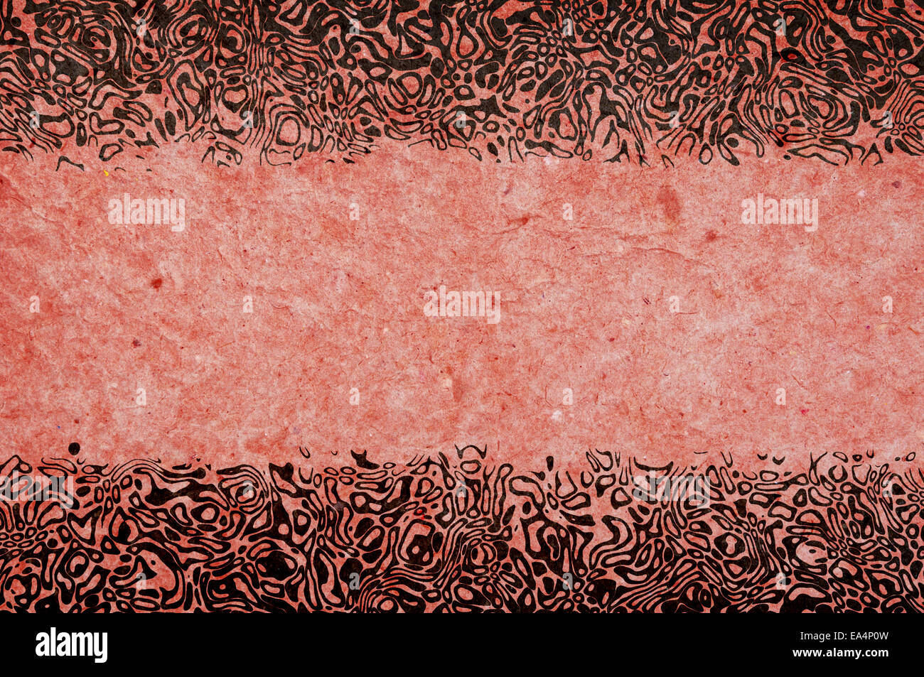 Abstrakte strukturiertem Papierhintergrund mit gerahmten Exemplar Stockfoto