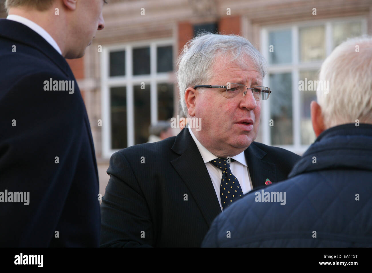 Patrick Mcloughlin mp in loughborough Stockfoto