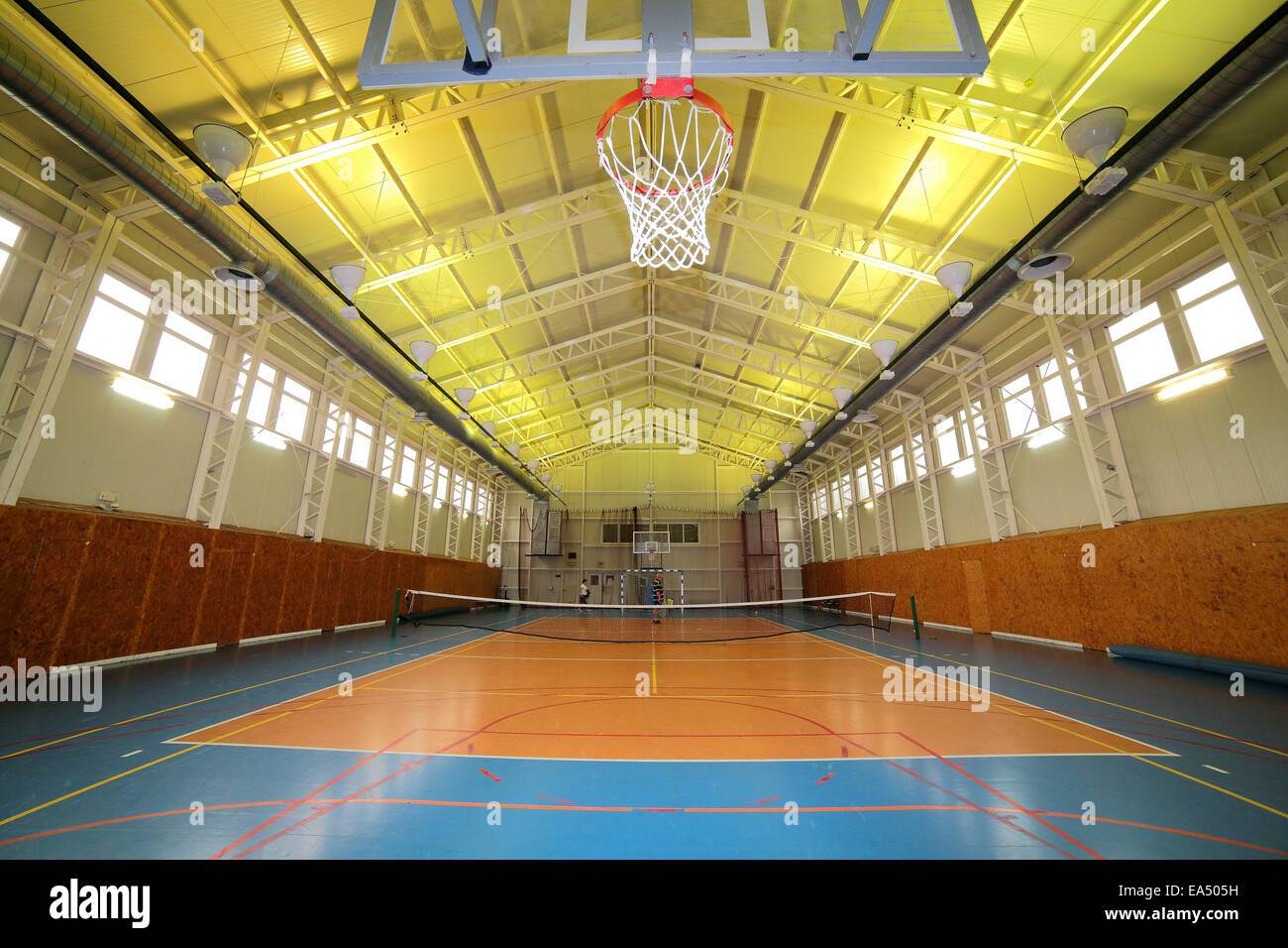Basketball-Sporthalle Stockfoto