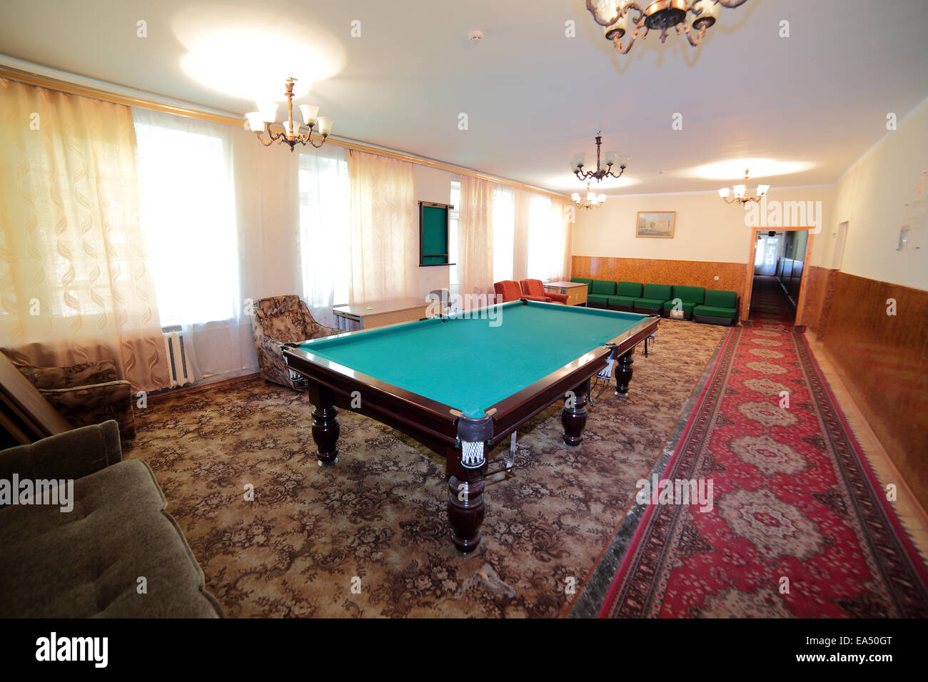 Billard-Tisch Stockfoto