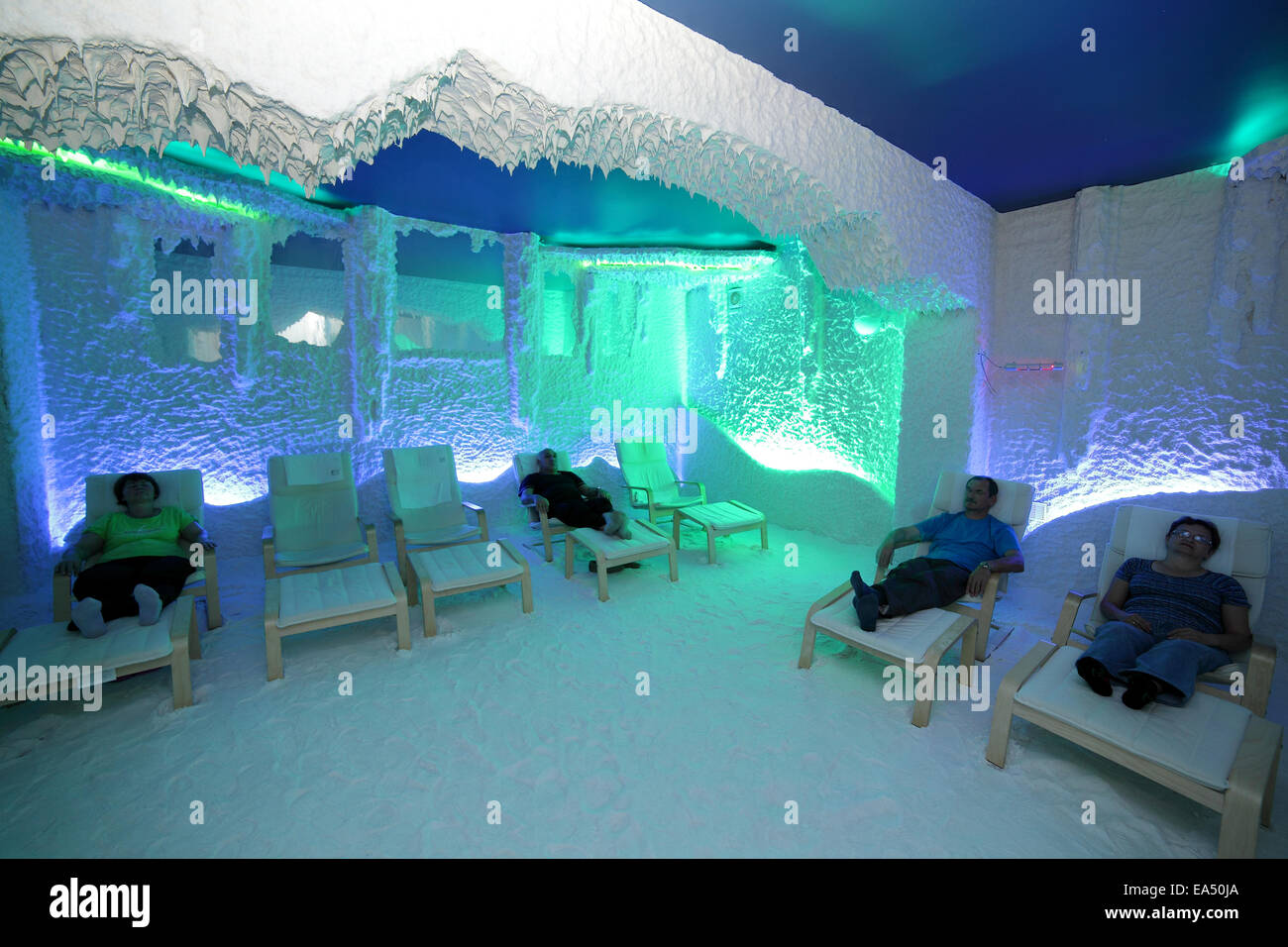 Spa Zimmer innere Höhle Stockfoto