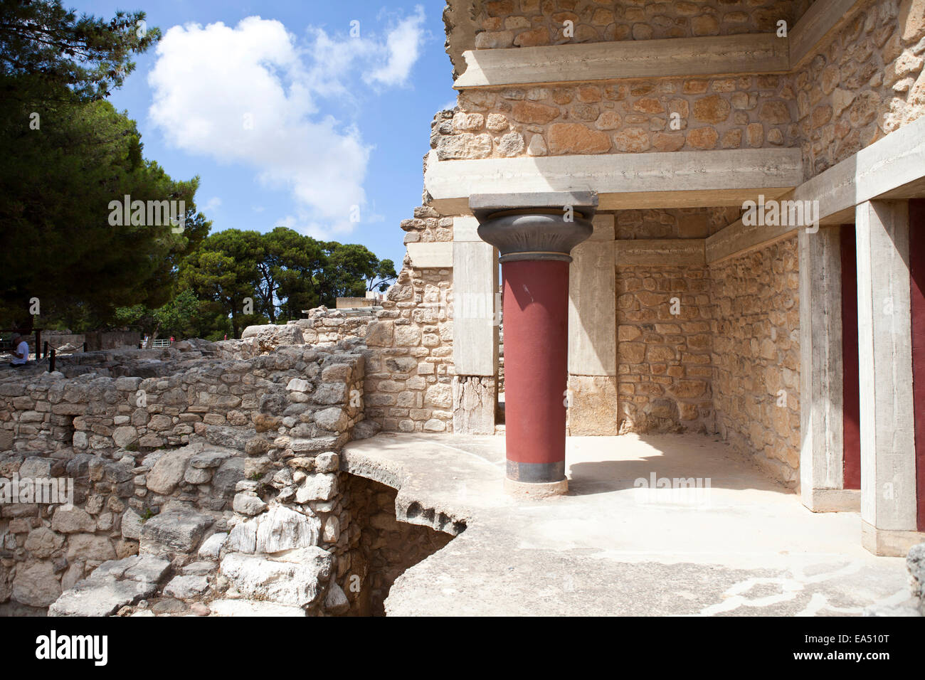 Knossos antiken Ruinen auf Kreta Griechenland Stockfoto