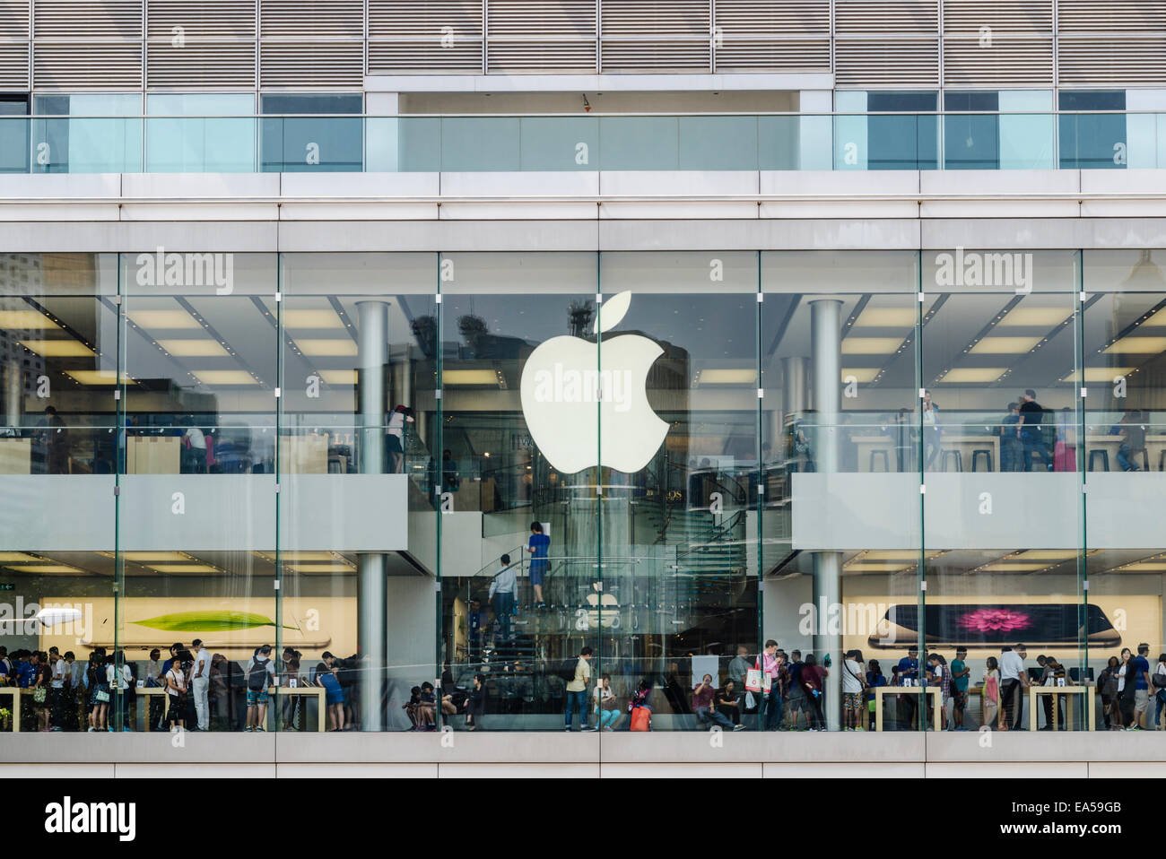 Apple Store, Ifc Mall, Finance St, Central, Hong Kong, China Stockfoto