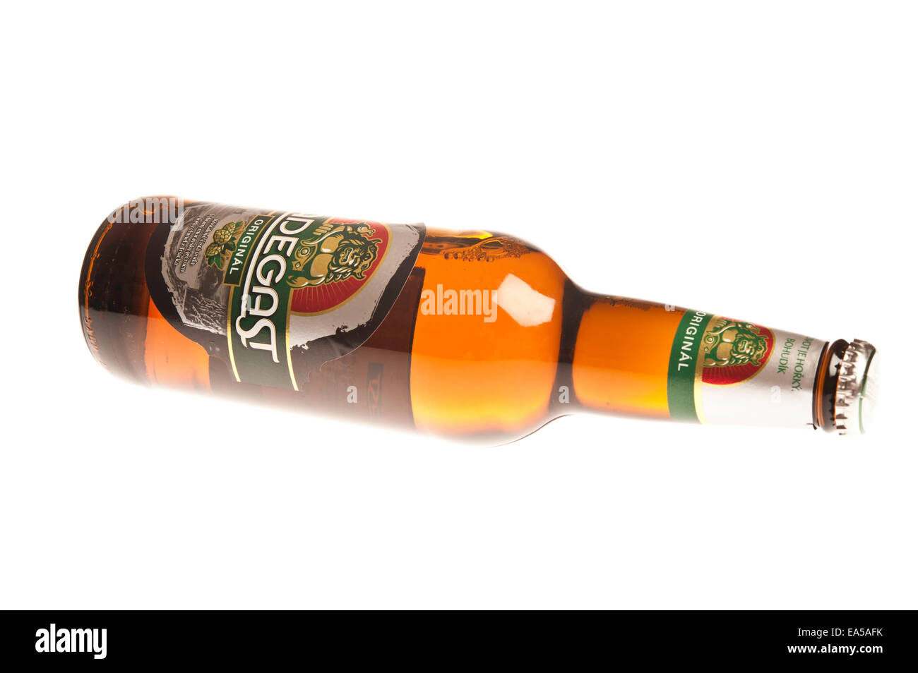 Flasche tschechisches Bier Radegast Stockfotografie - Alamy