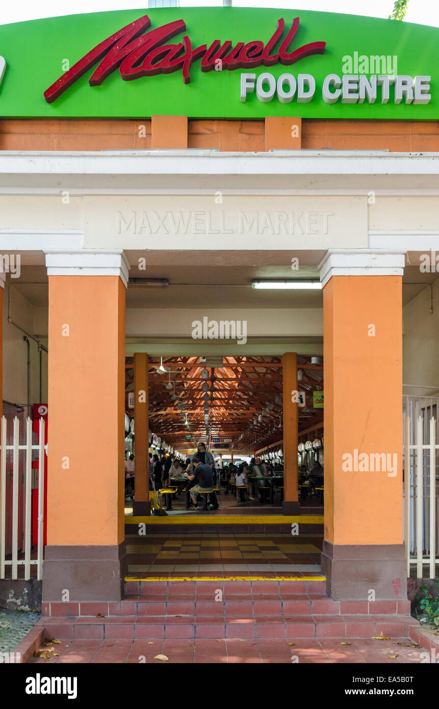 Chinatown maxwell road food center Fotos und Bildmaterial in hoher