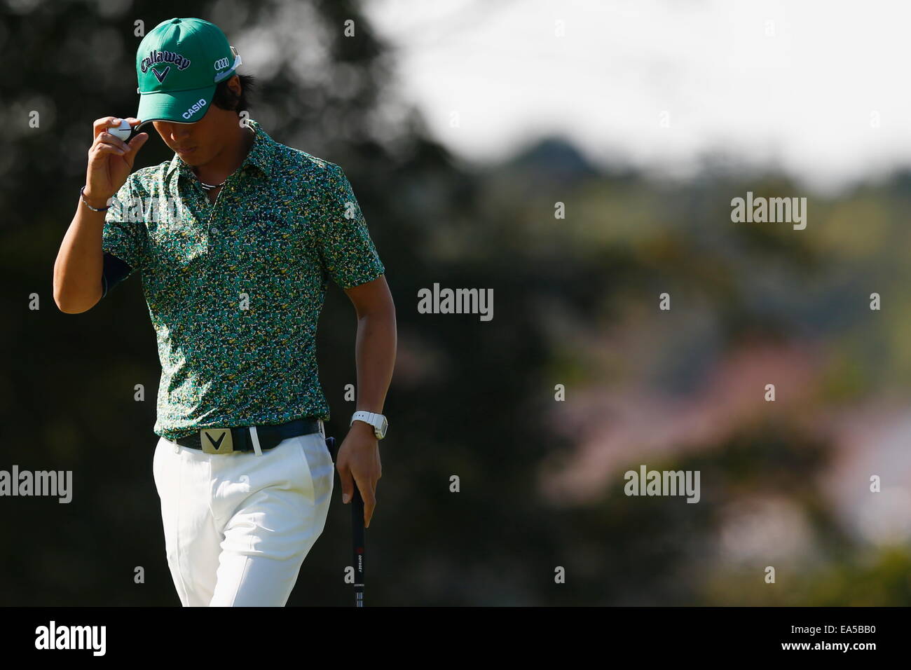 Chiba, Japan. 7. November 2014. Ryo Ishikawa Golf: HEIWA PGM Meisterschaft in Kasumigaura zweiten Runde im Miho Golf Club in Chiba, Japan. © AFLO SPORT/Alamy Live-Nachrichten Stockfoto