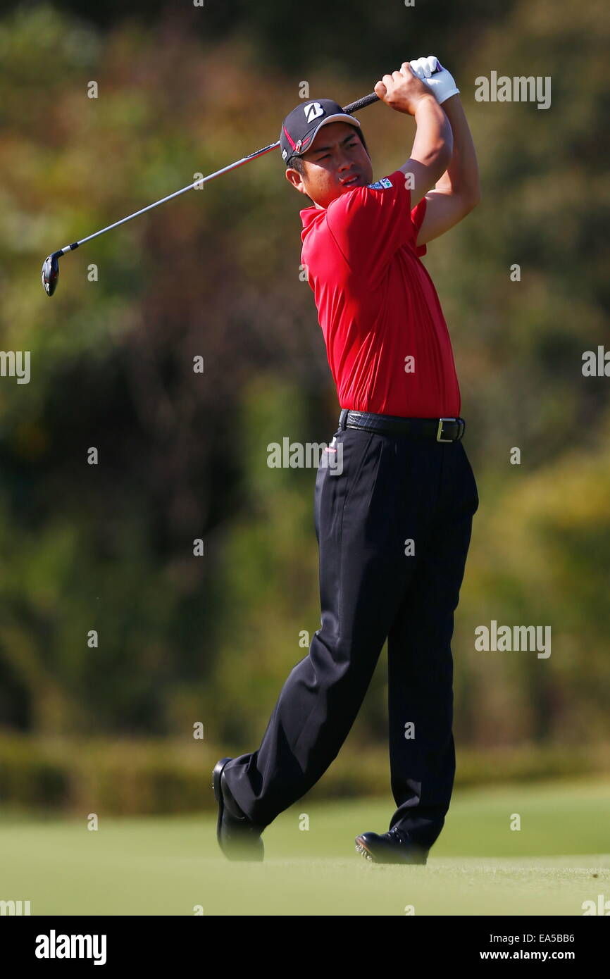 Chiba, Japan. 7. November 2014. Yuta Ikeda Golf: HEIWA PGM Meisterschaft in Kasumigaura zweiten Runde im Miho Golf Club in Chiba, Japan. © AFLO SPORT/Alamy Live-Nachrichten Stockfoto