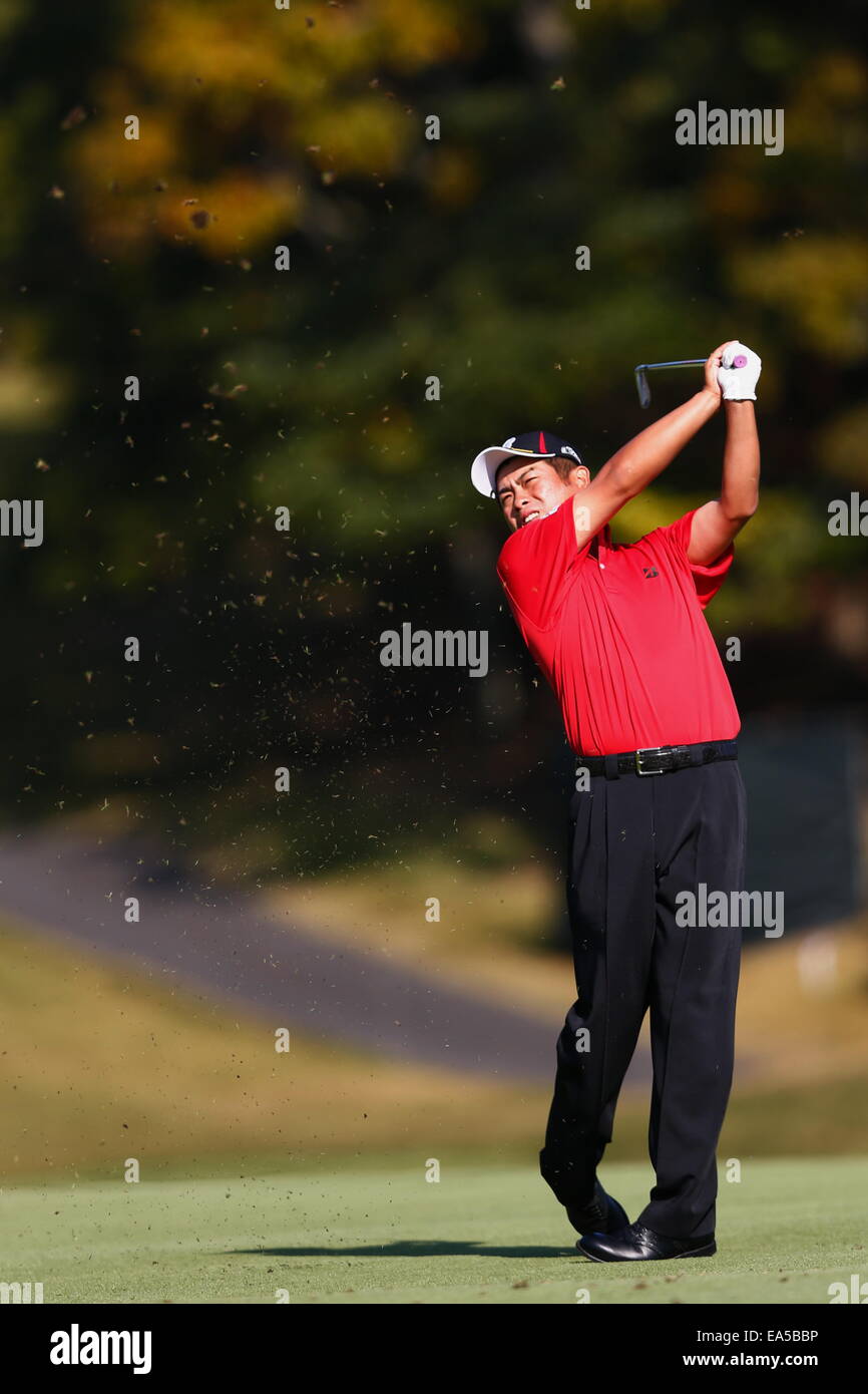 Chiba, Japan. 7. November 2014. Yuta Ikeda Golf: HEIWA PGM Meisterschaft in Kasumigaura zweiten Runde im Miho Golf Club in Chiba, Japan. © AFLO SPORT/Alamy Live-Nachrichten Stockfoto
