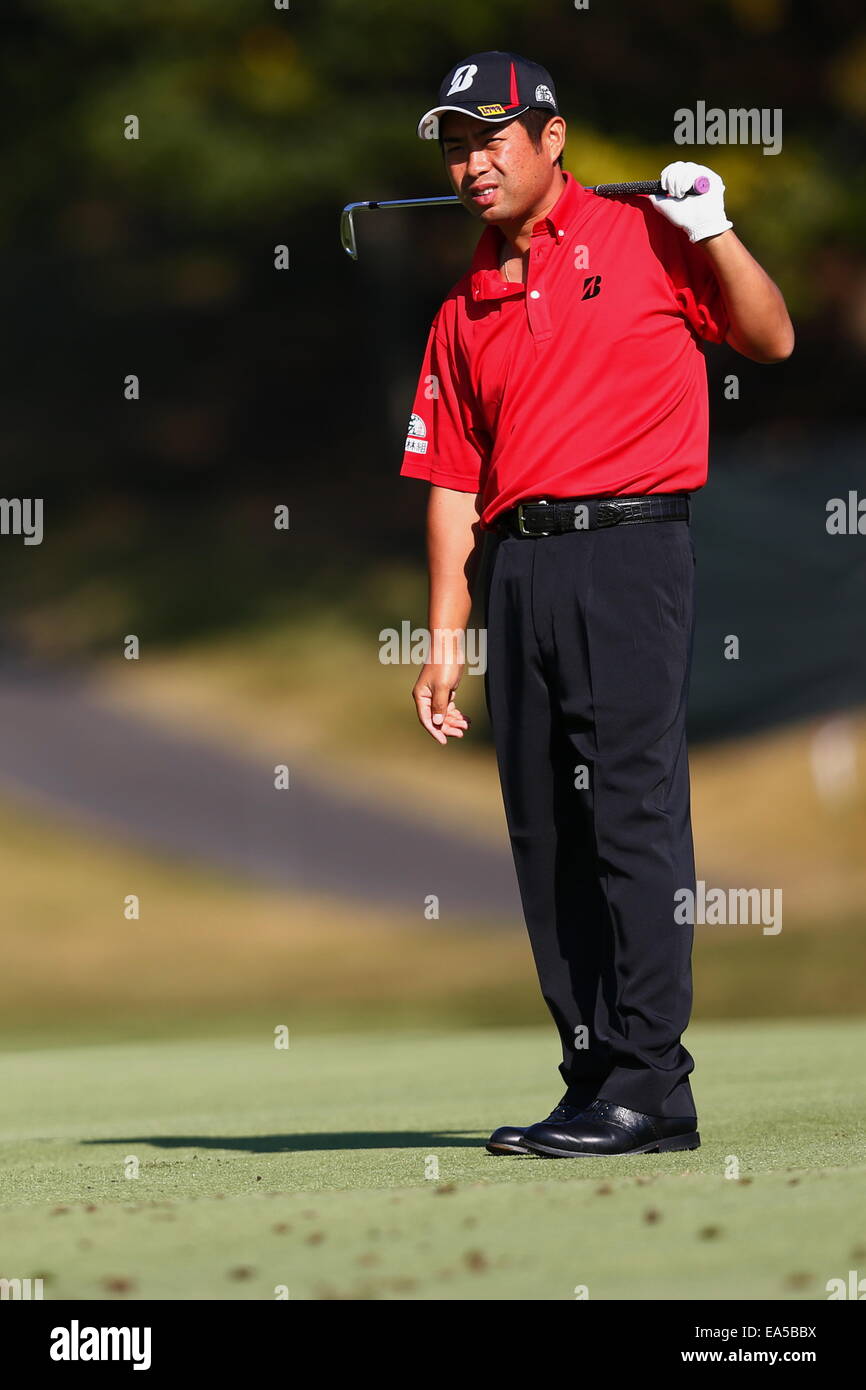 Chiba, Japan. 7. November 2014. Yuta Ikeda Golf: HEIWA PGM Meisterschaft in Kasumigaura zweiten Runde im Miho Golf Club in Chiba, Japan. © AFLO SPORT/Alamy Live-Nachrichten Stockfoto