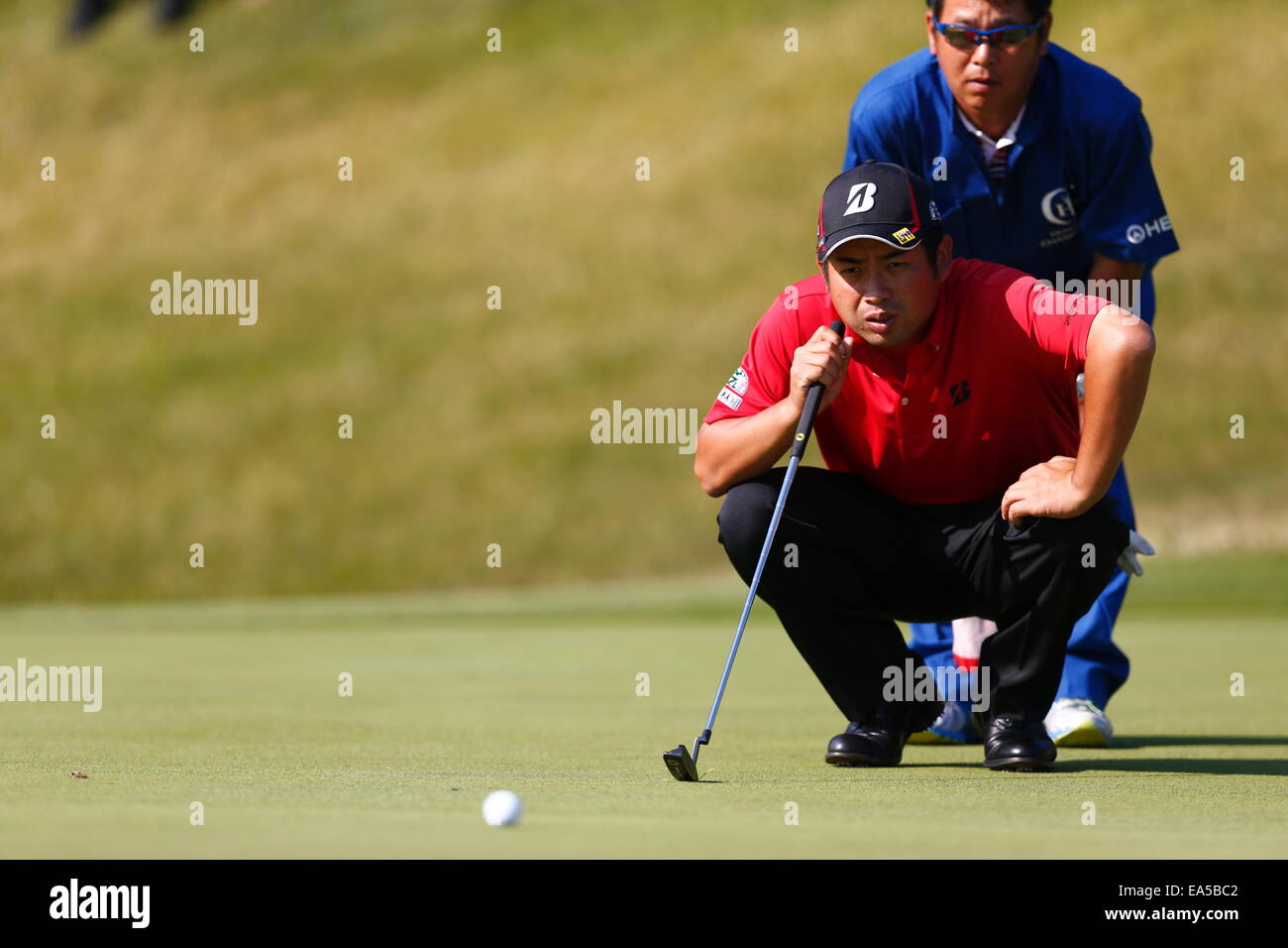 Chiba, Japan. 7. November 2014. Yuta Ikeda Golf: HEIWA PGM Meisterschaft in Kasumigaura zweiten Runde im Miho Golf Club in Chiba, Japan. © AFLO SPORT/Alamy Live-Nachrichten Stockfoto