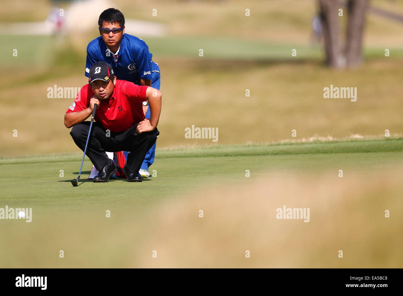 Chiba, Japan. 7. November 2014. Yuta Ikeda Golf: HEIWA PGM Meisterschaft in Kasumigaura zweiten Runde im Miho Golf Club in Chiba, Japan. © AFLO SPORT/Alamy Live-Nachrichten Stockfoto