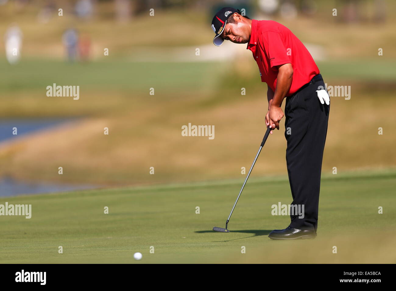 Chiba, Japan. 7. November 2014. Yuta Ikeda Golf: HEIWA PGM Meisterschaft in Kasumigaura zweiten Runde im Miho Golf Club in Chiba, Japan. © AFLO SPORT/Alamy Live-Nachrichten Stockfoto