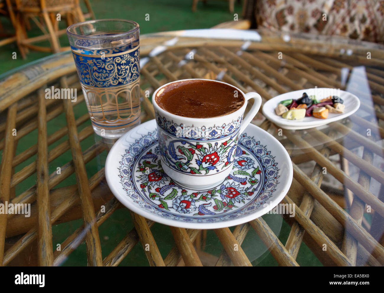 Tasse türkischen Kaffee Stockfoto
