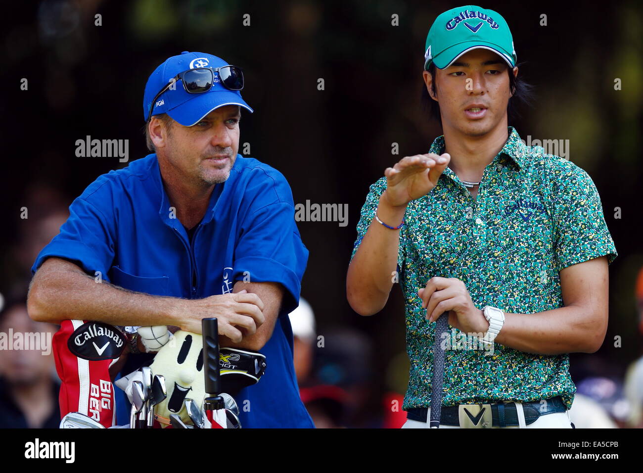 Chiba, Japan. 7. November 2014. Ryo Ishikawa Golf: HEIWA PGM Meisterschaft in Kasumigaura zweiten Runde im Miho Golf Club in Chiba, Japan. © AFLO SPORT/Alamy Live-Nachrichten Stockfoto