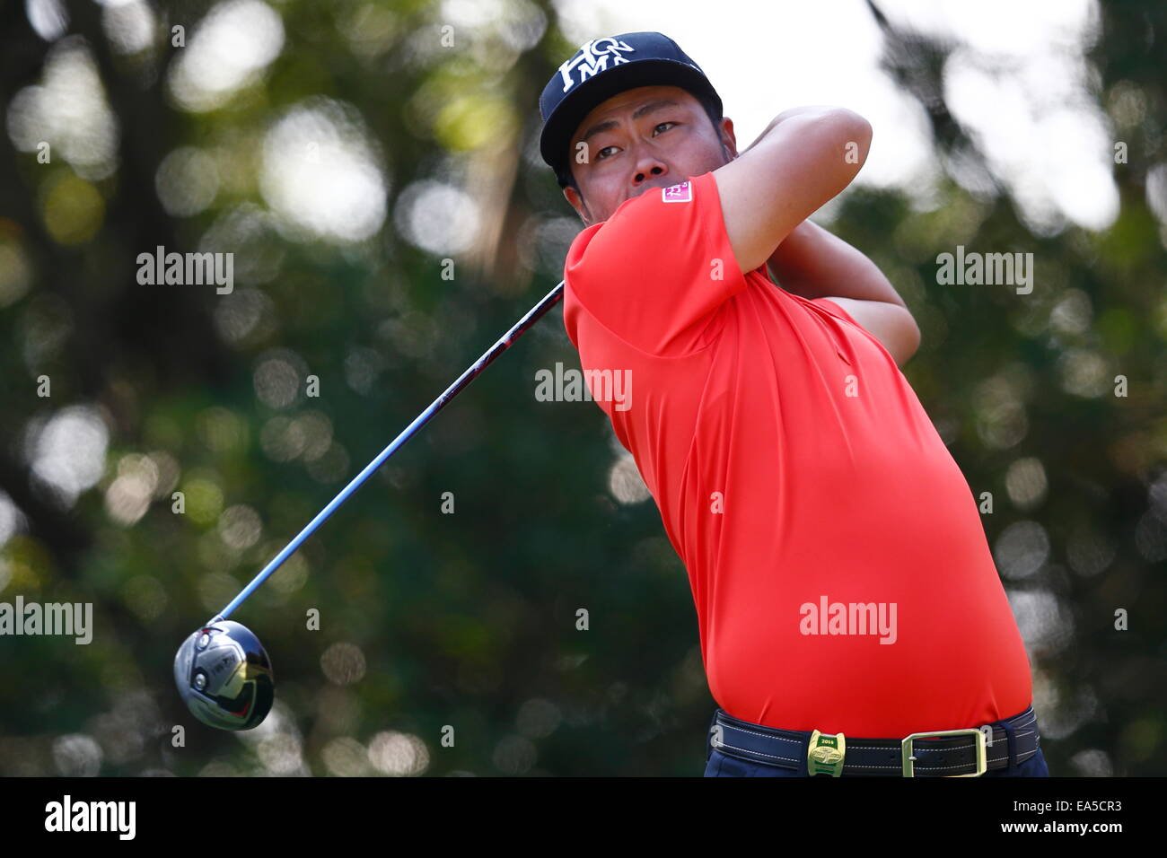 Chiba, Japan. 7. November 2014. Hideto Tanihara Golf: HEIWA PGM Meisterschaft in Kasumigaura zweiten Runde im Miho Golf Club in Chiba, Japan. © AFLO SPORT/Alamy Live-Nachrichten Stockfoto