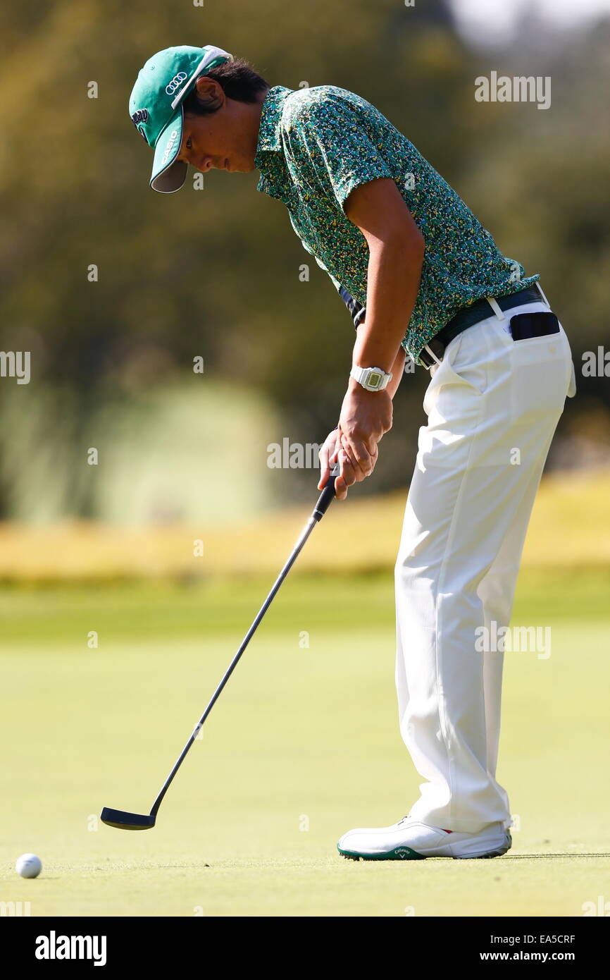 Chiba, Japan. 7. November 2014. Ryo Ishikawa Golf: HEIWA PGM Meisterschaft in Kasumigaura zweiten Runde im Miho Golf Club in Chiba, Japan. © AFLO SPORT/Alamy Live-Nachrichten Stockfoto