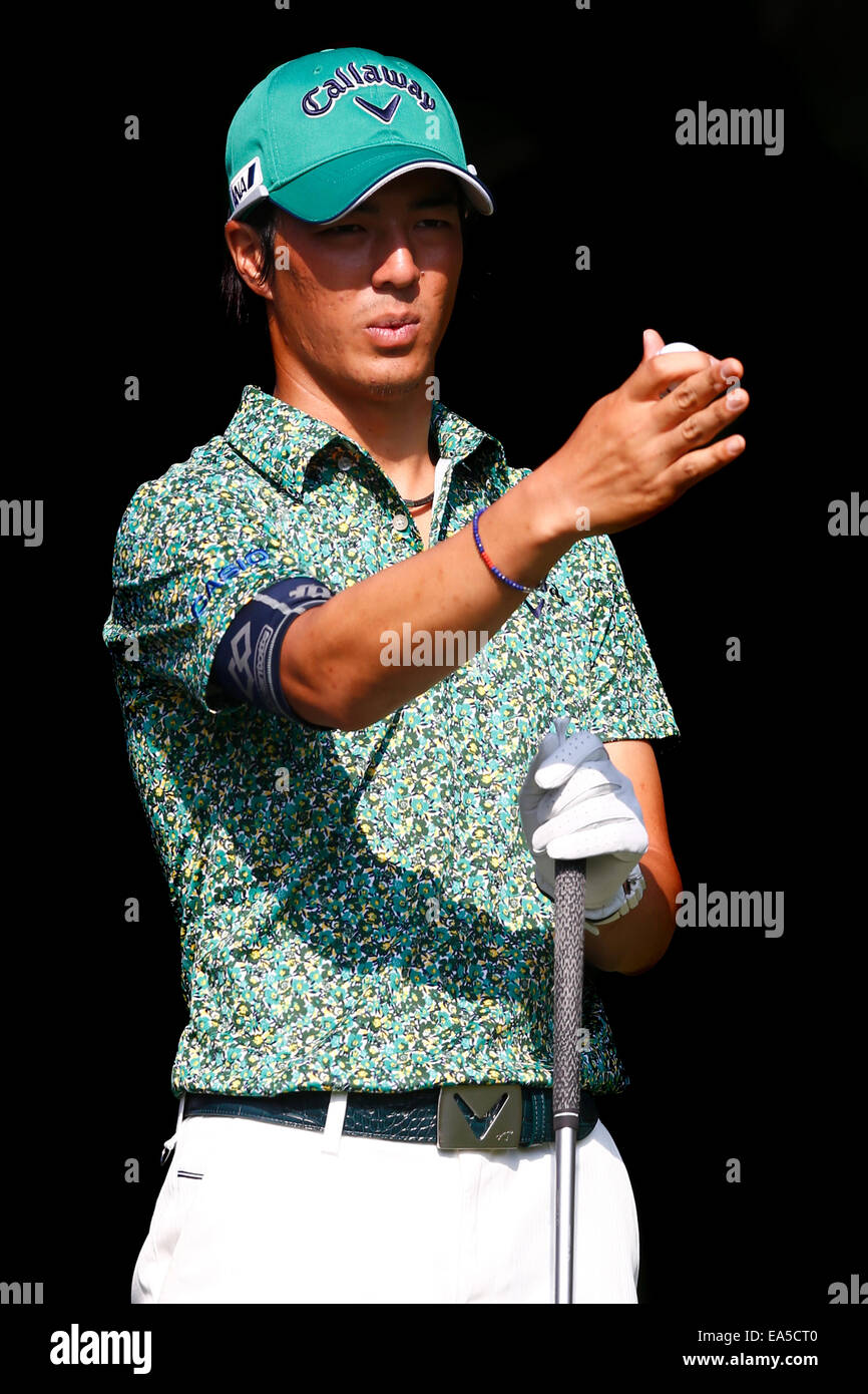Chiba, Japan. 7. November 2014. Ryo Ishikawa Golf: HEIWA PGM Meisterschaft in Kasumigaura zweiten Runde im Miho Golf Club in Chiba, Japan. © AFLO SPORT/Alamy Live-Nachrichten Stockfoto