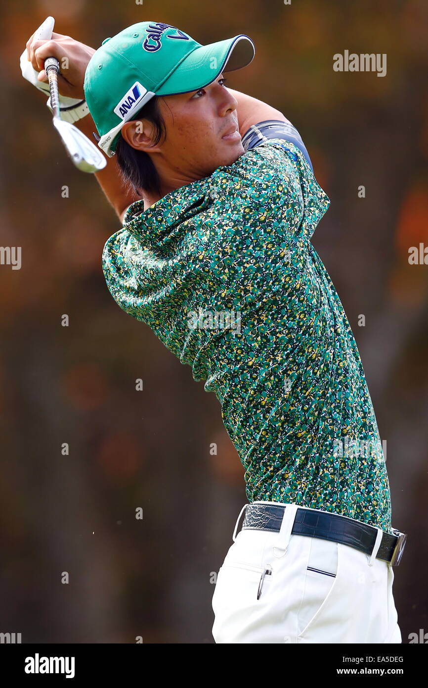 Chiba, Japan. 7. November 2014. Ryo Ishikawa Golf: HEIWA PGM Meisterschaft in Kasumigaura zweiten Runde im Miho Golf Club in Chiba, Japan. © AFLO SPORT/Alamy Live-Nachrichten Stockfoto