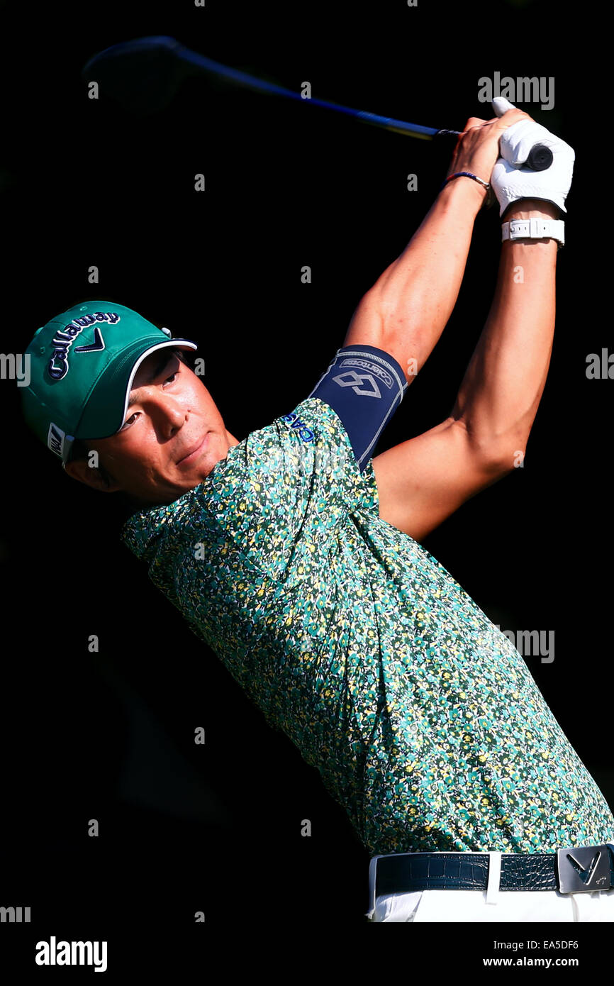 Chiba, Japan. 7. November 2014. Ryo Ishikawa Golf: HEIWA PGM Meisterschaft in Kasumigaura zweiten Runde im Miho Golf Club in Chiba, Japan. © AFLO SPORT/Alamy Live-Nachrichten Stockfoto
