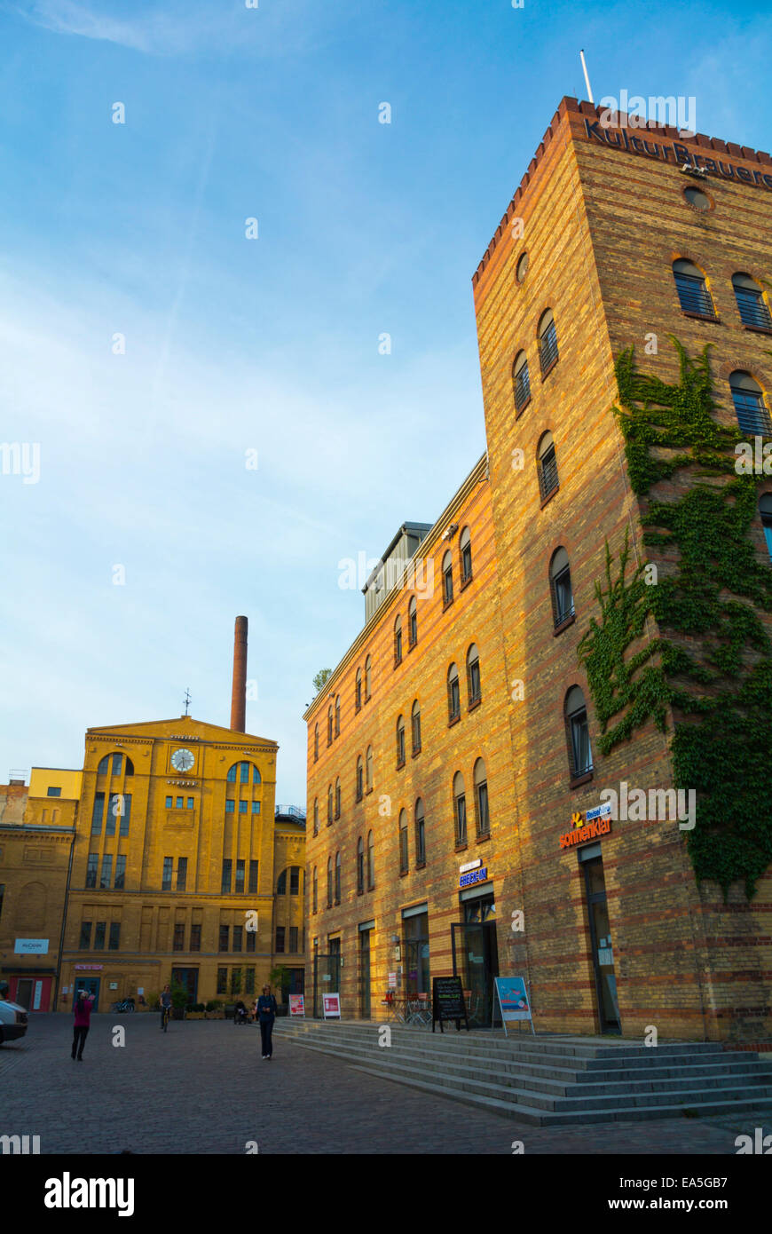 Kulturbrauerei, 18. C Brauerei umgebaut ein Kulturkomplex, Bezirk Prenzlauer Berg, Berlin, Deutschland Stockfoto