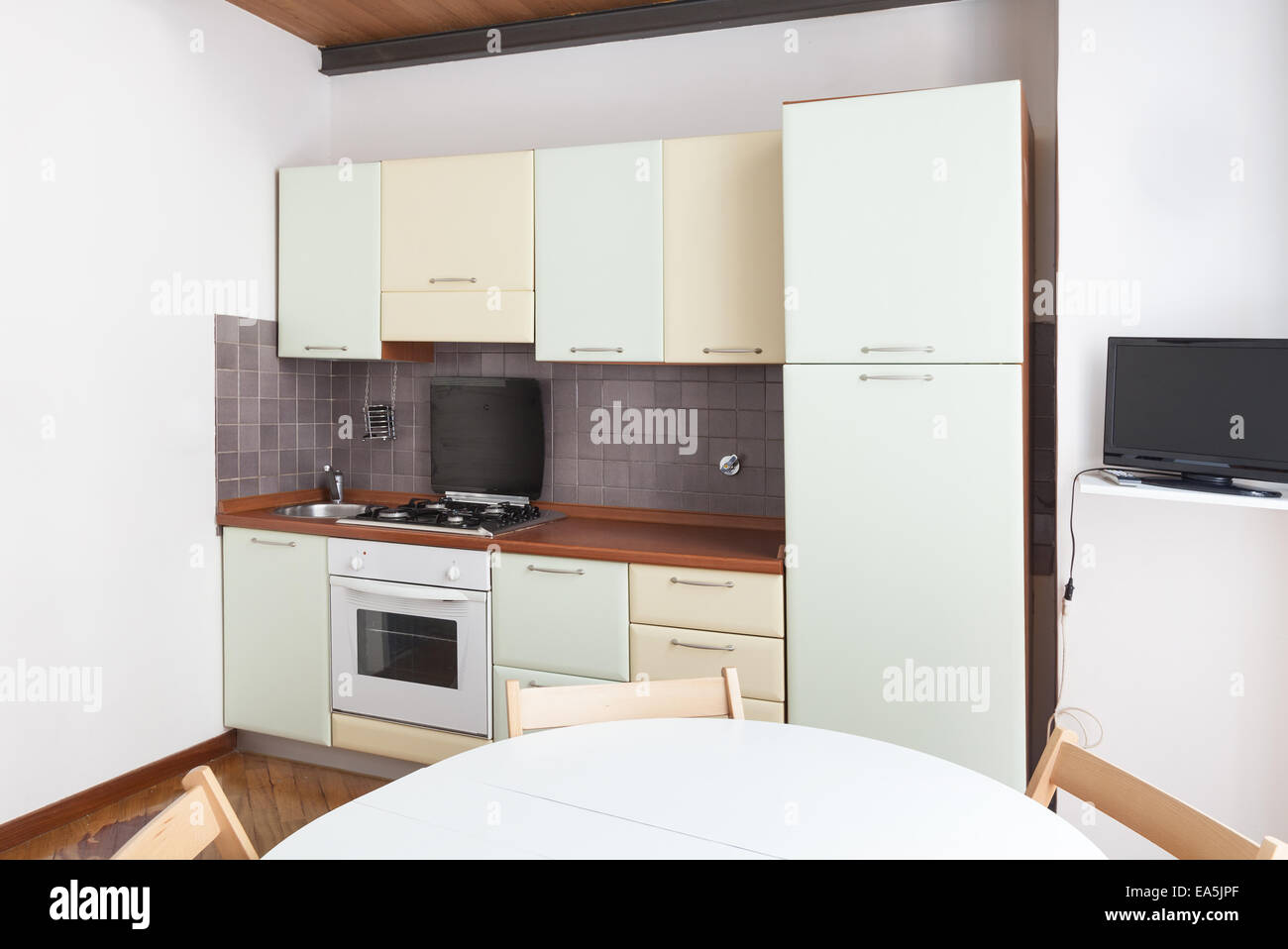 innere Heimat, schöne Küche Stockfoto